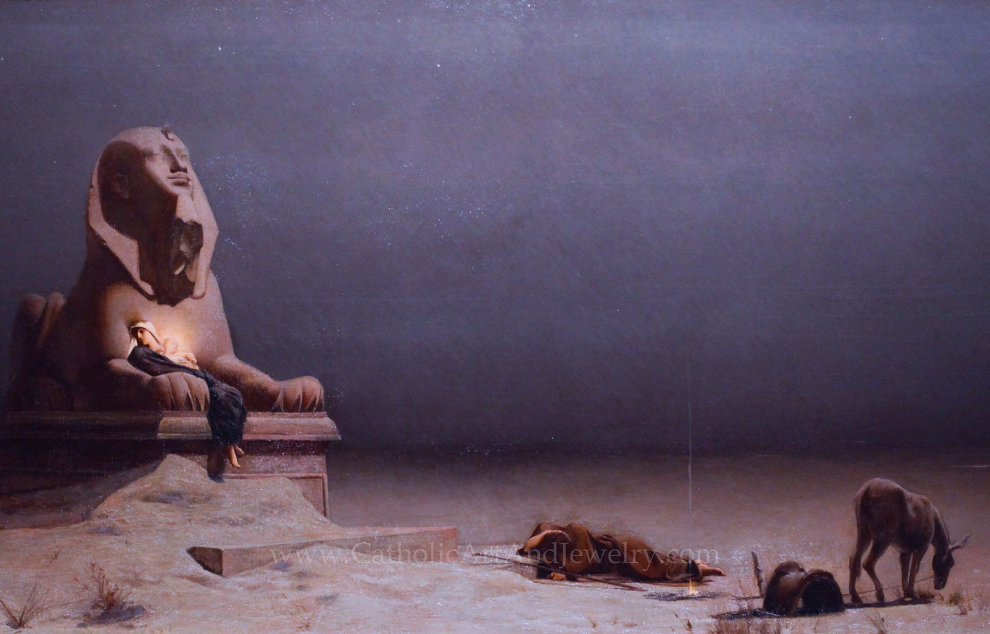 Rest on the Way into Egypt – Luc-Olivier Merson – Beautiful Catholic Artwork – Archival Quality
