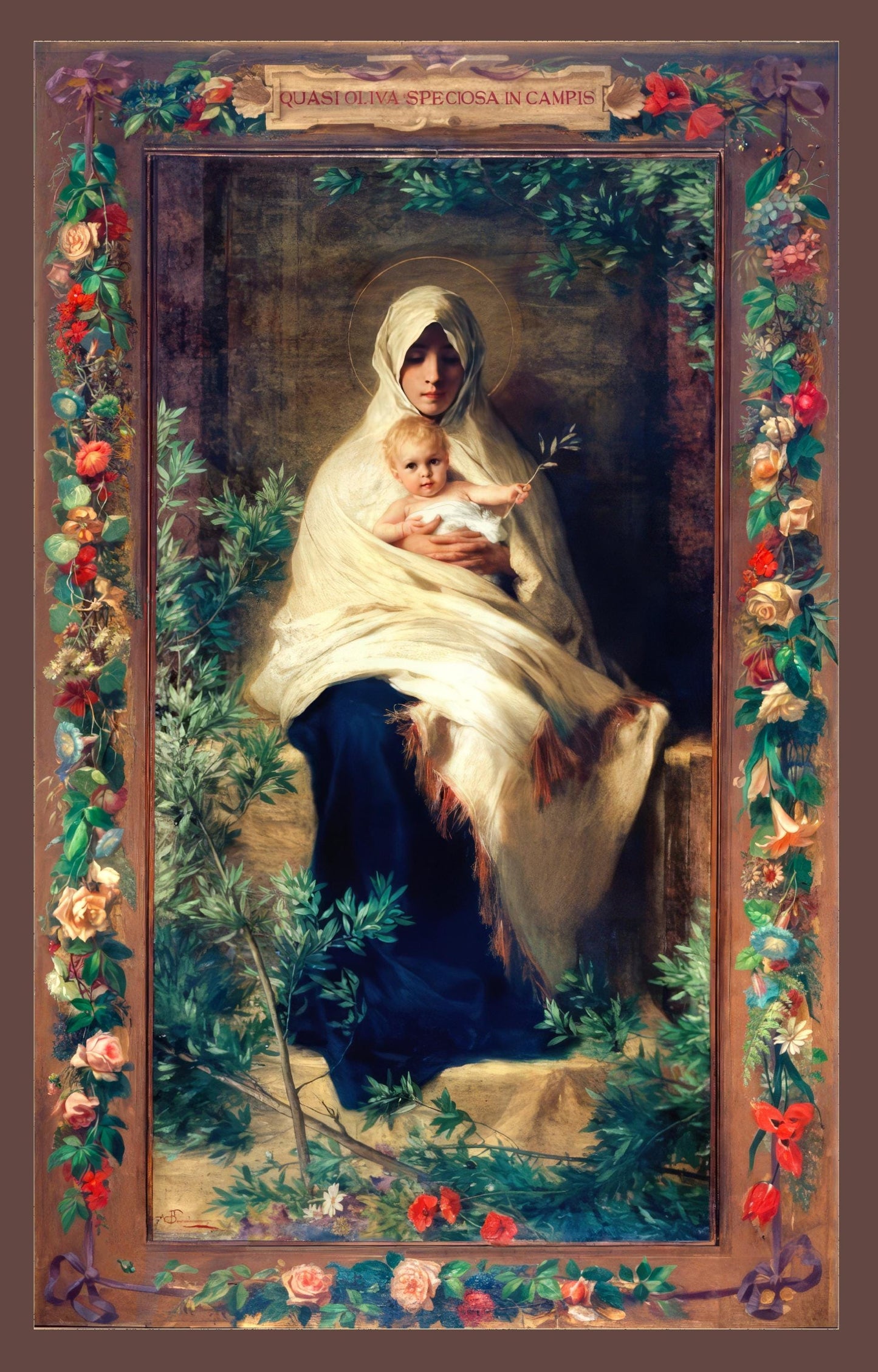 New! Our Lady of the Olives – Vintage Holy Card – pack of 10/100/1000
