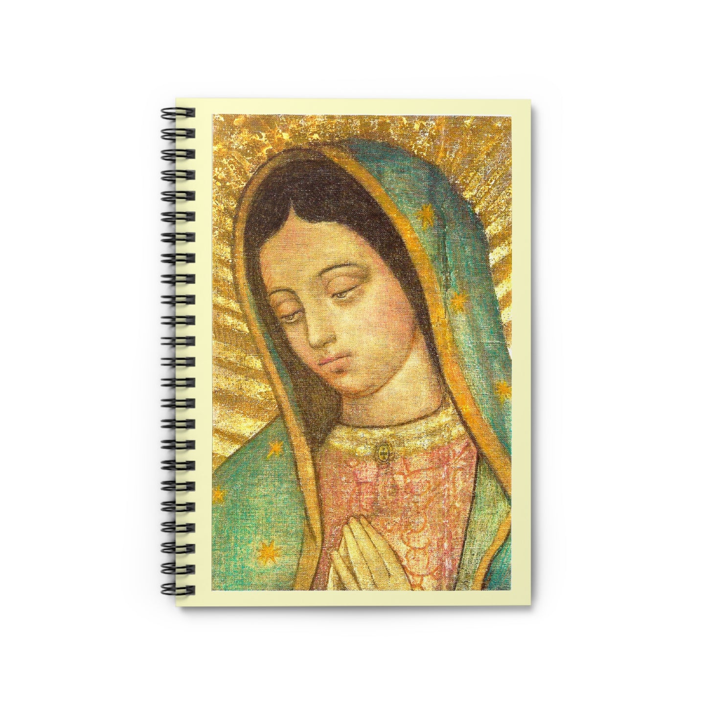 New! Our Lady of Guadalupe Close-Up Journal - Spiral Notebook - Free Shipping!