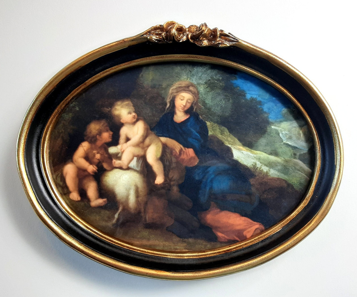 New! Madonna and Child Oval – Framed – Beautiful Catholic Art – Catholic Gift – Archival Quality