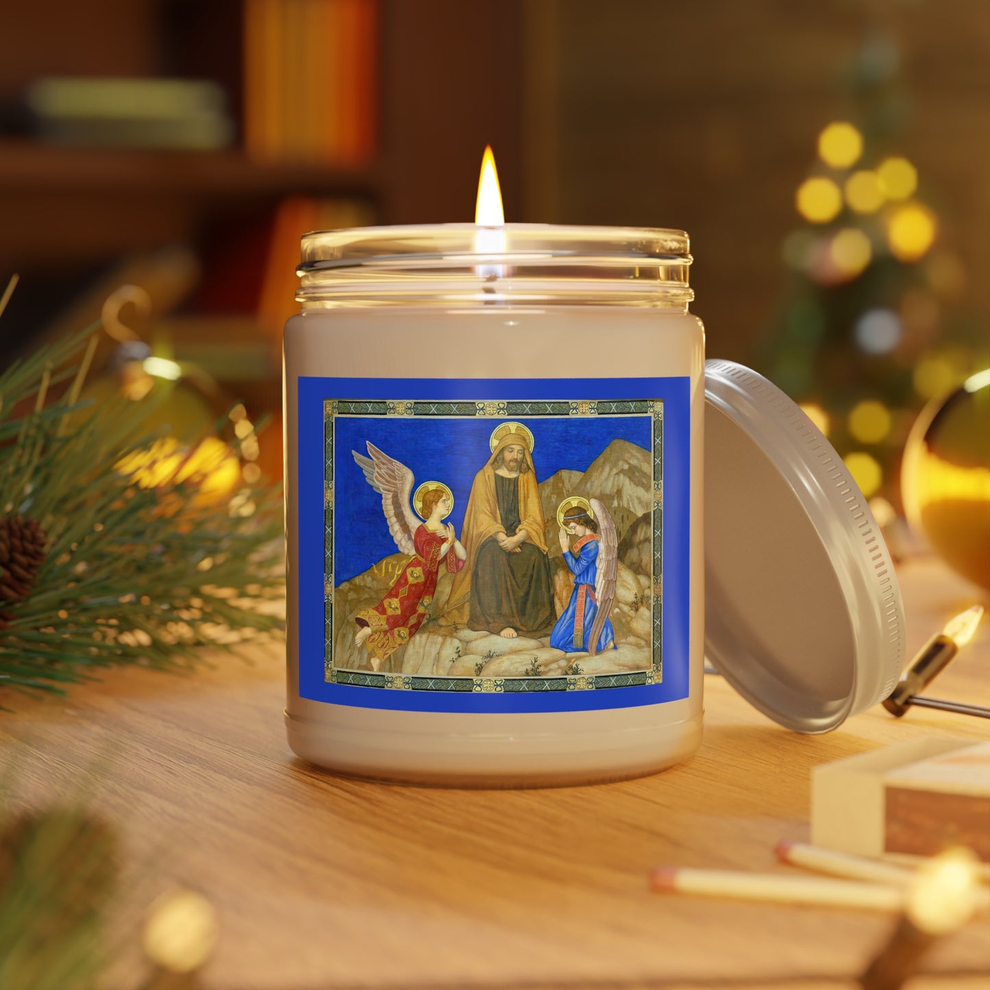 New! Jesus In The Desert Scented Candle - 9 oz - Free Shipping!