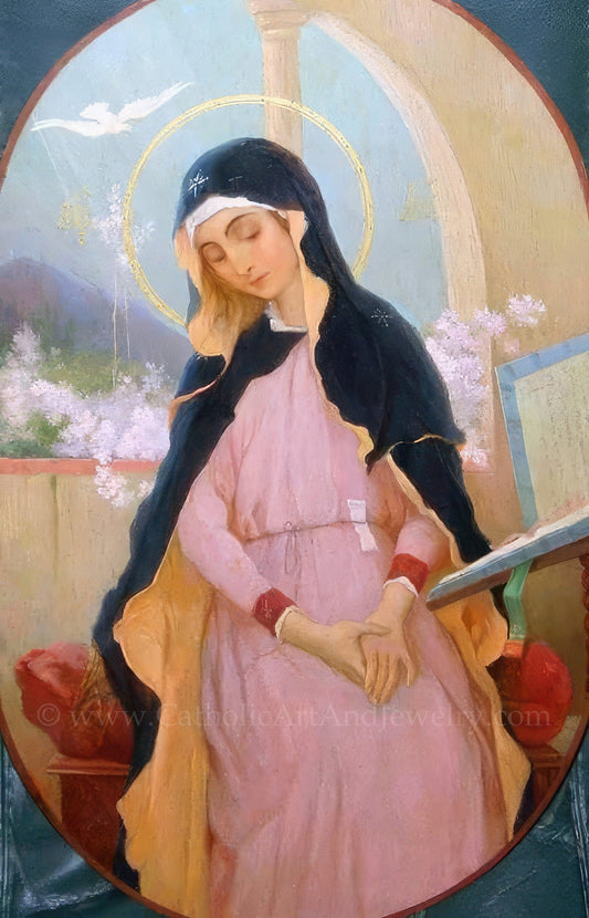 The Annunciation of the Blesssed Virgin Mary – Vintage Catholic Art Print – Archival Quality