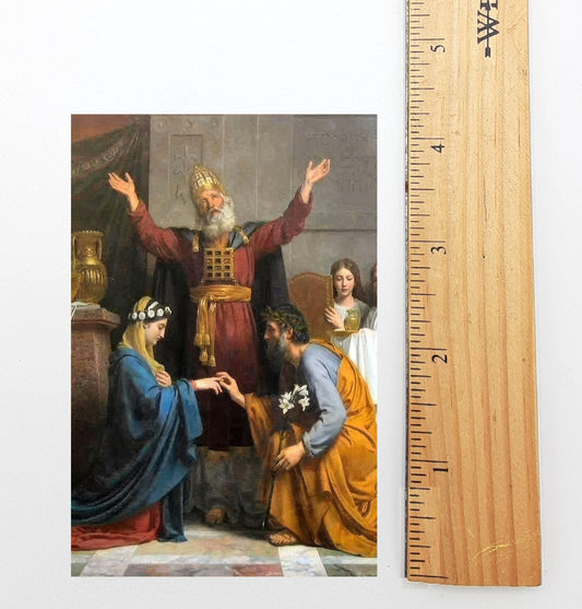 New! Wedding Holy Card – Alexandre-François Caminade – pack of 10/100/1000  – Prayer from the Catholic Wedding Mass