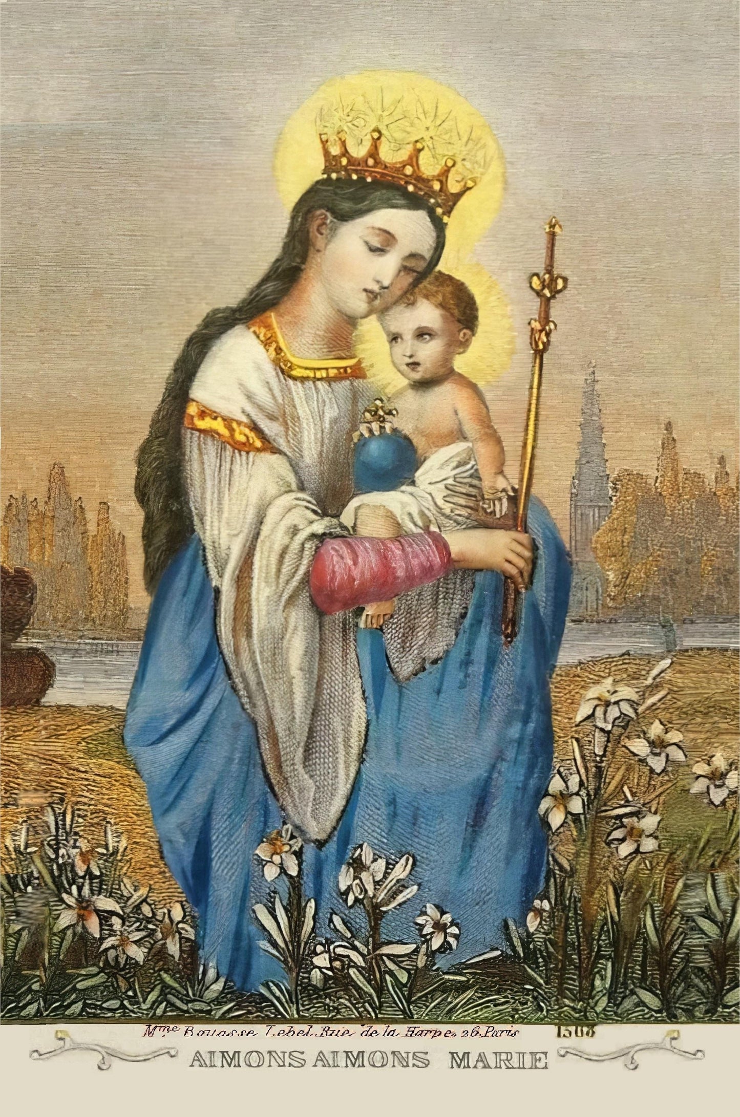 Love, Let us Love Mary! – Queenship of Mary – Prayer to Our Lady – pack of 10/100/1000