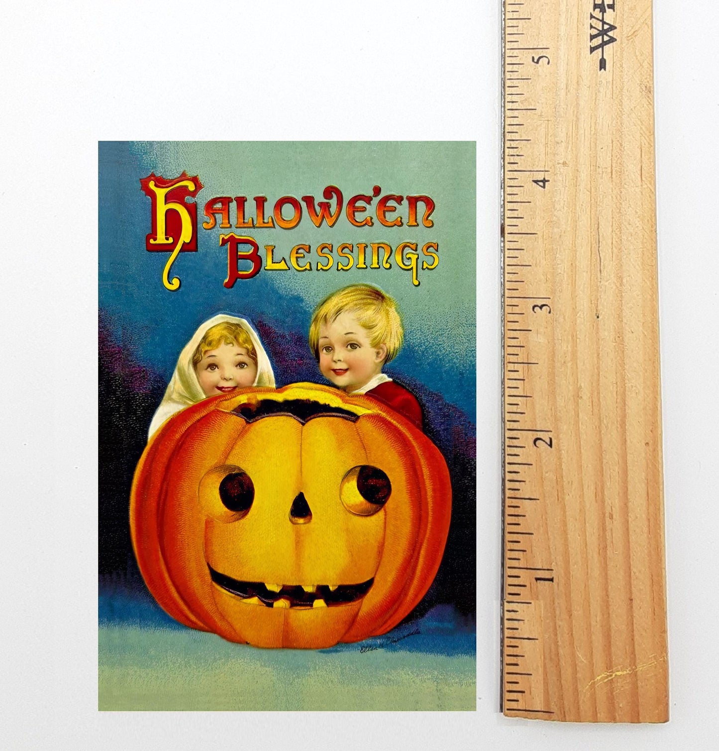 New! Halloween Blessings! – Catholic/Christian Holy Card – All Hallows' Eve – Vintage Holy Card – pack of 10/100/1000