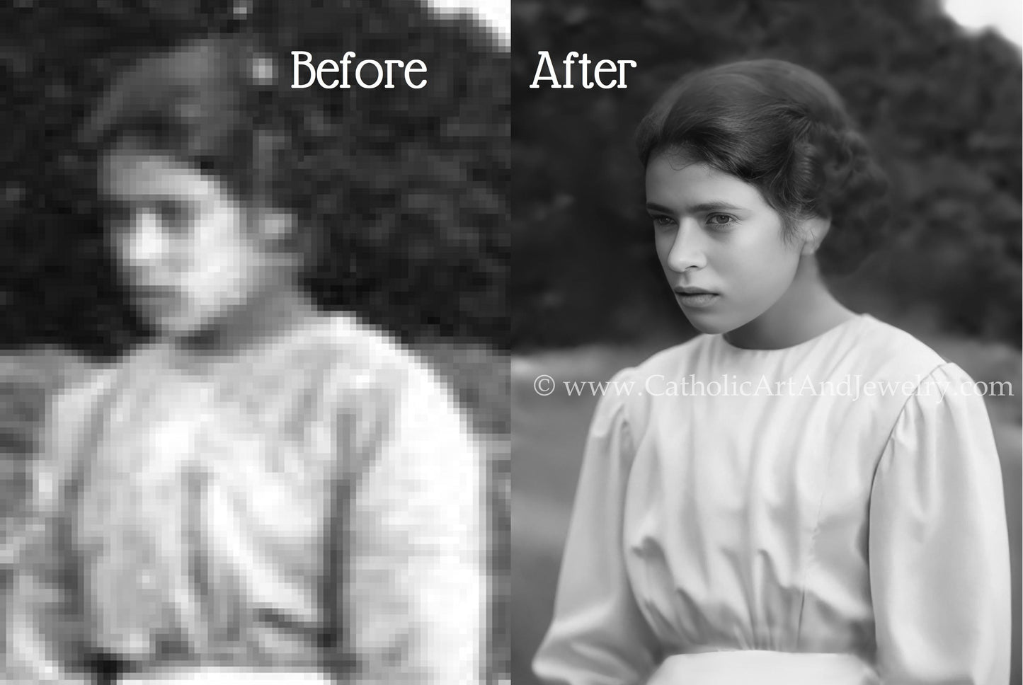 New! Maria Goretti Exclusive Restored Photo – Saint Maria Goretti Photo – Catholic Art