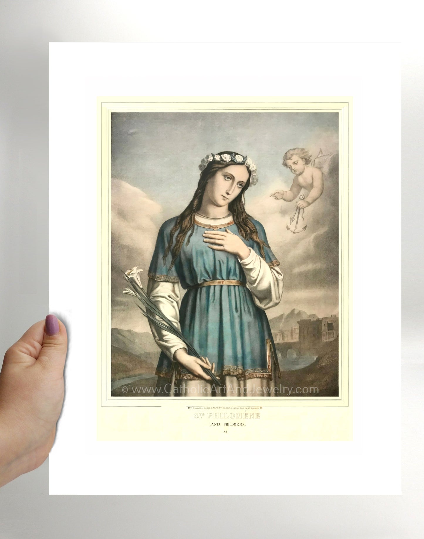 a painting of a woman holding a dove