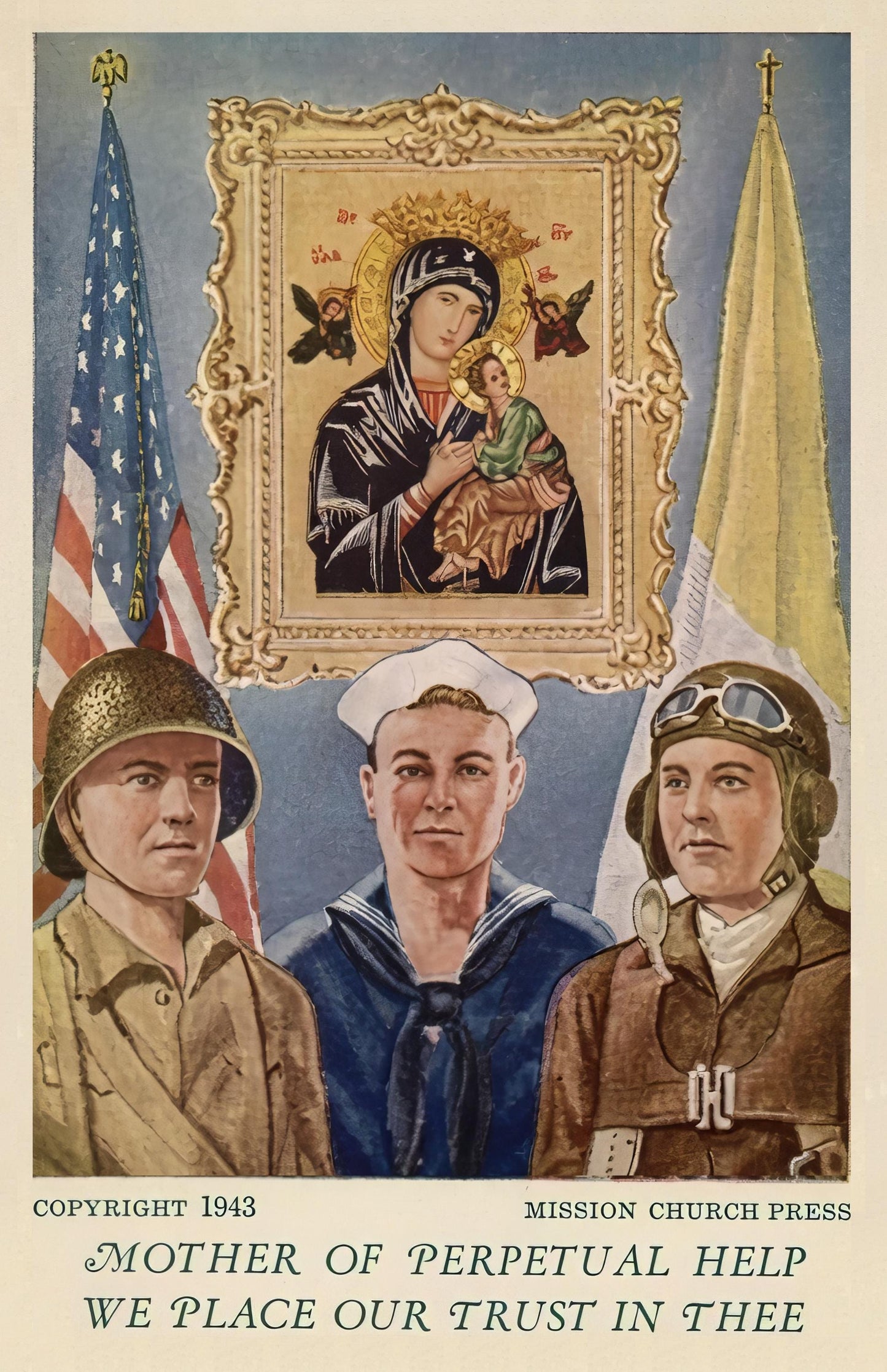 New! WWII Prayer Card for those in Active Service – pack of 10/100/1000