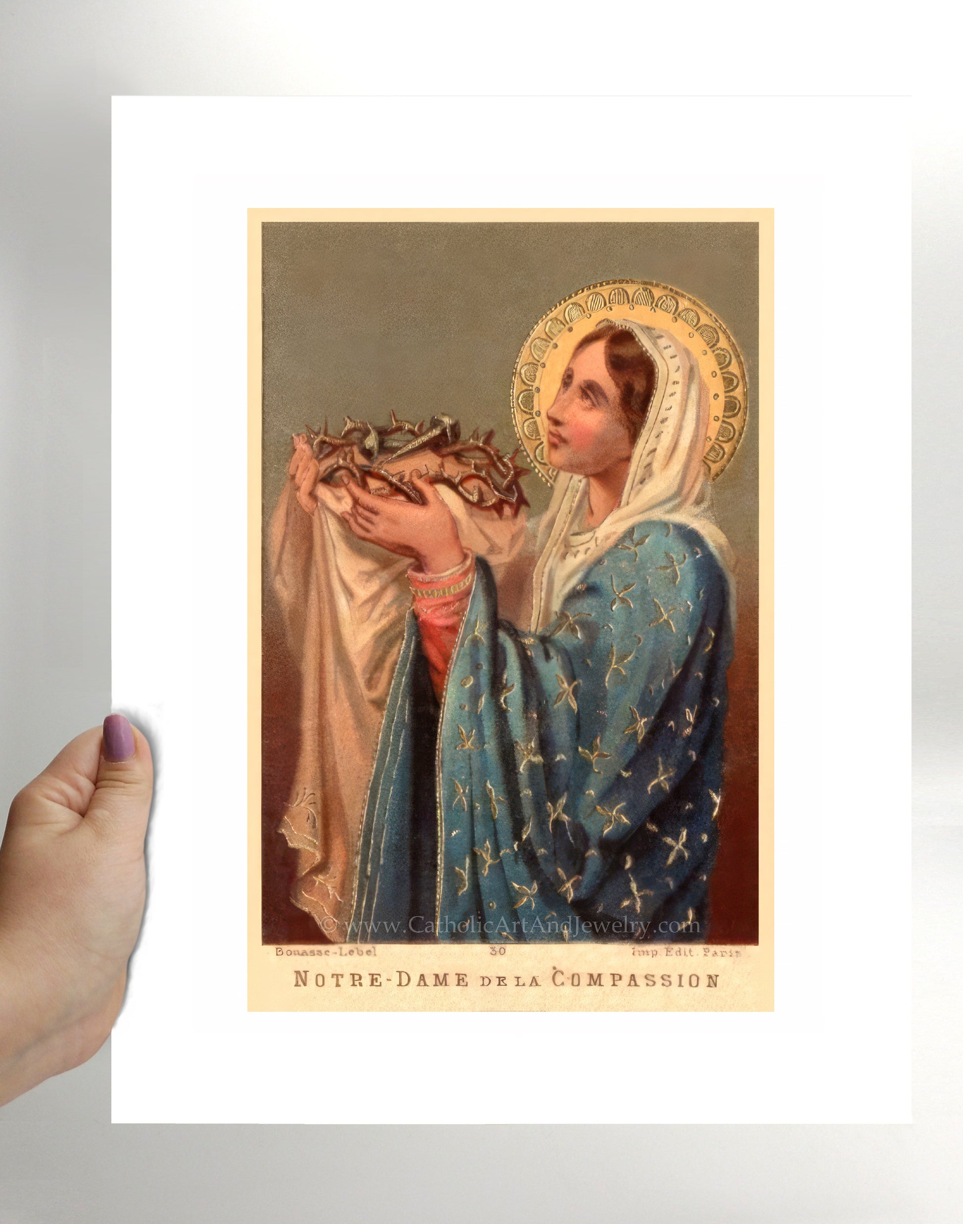 a painting of a woman holding a baby jesus