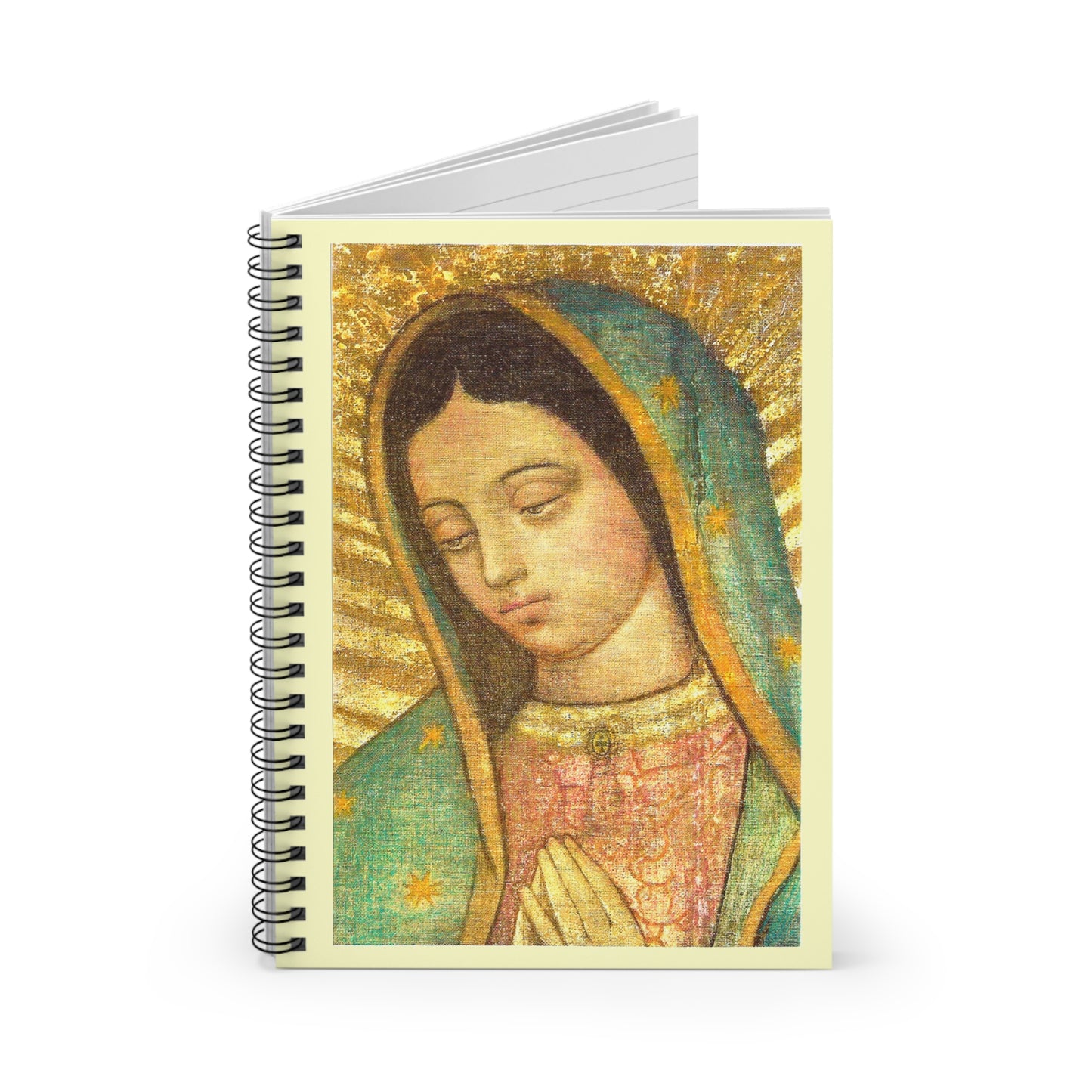 New! Our Lady of Guadalupe Close-Up Journal - Spiral Notebook - Free Shipping!