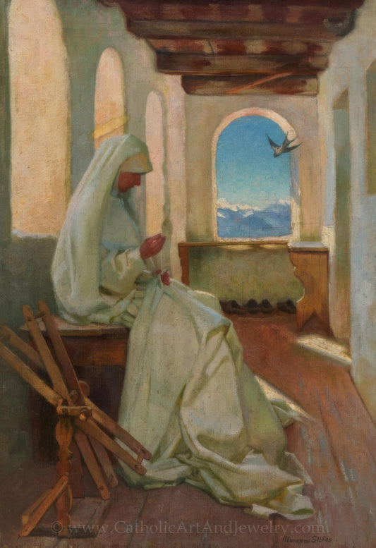 New! Saint Elizabeth Working for the Poor – Marianne Stokes – Beautiful Catholic Art