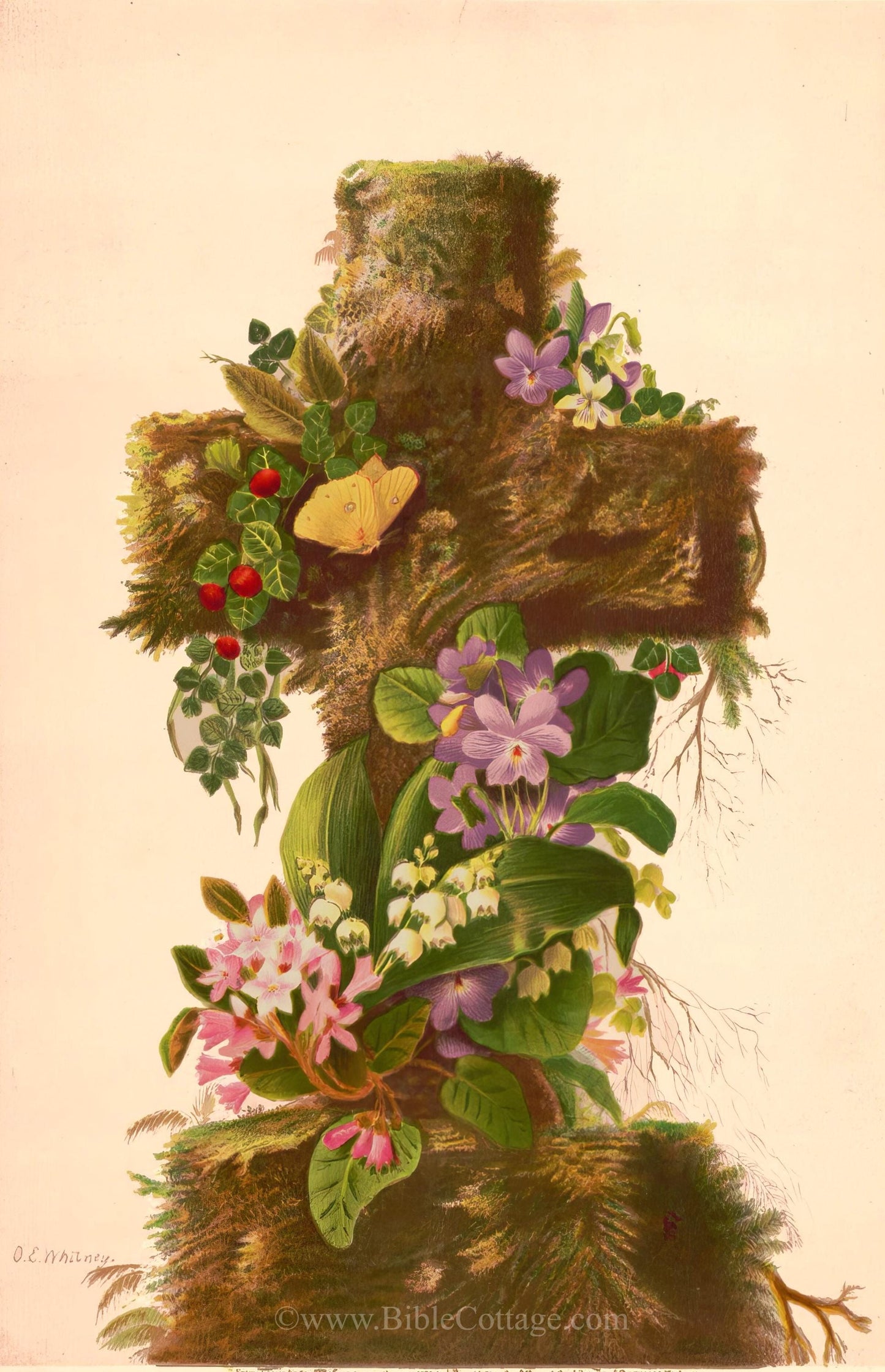 Easter Morning No. 4 – after Mrs. Olive E. Whitney – Vintage Christian Art – Inspiring and Encouraging