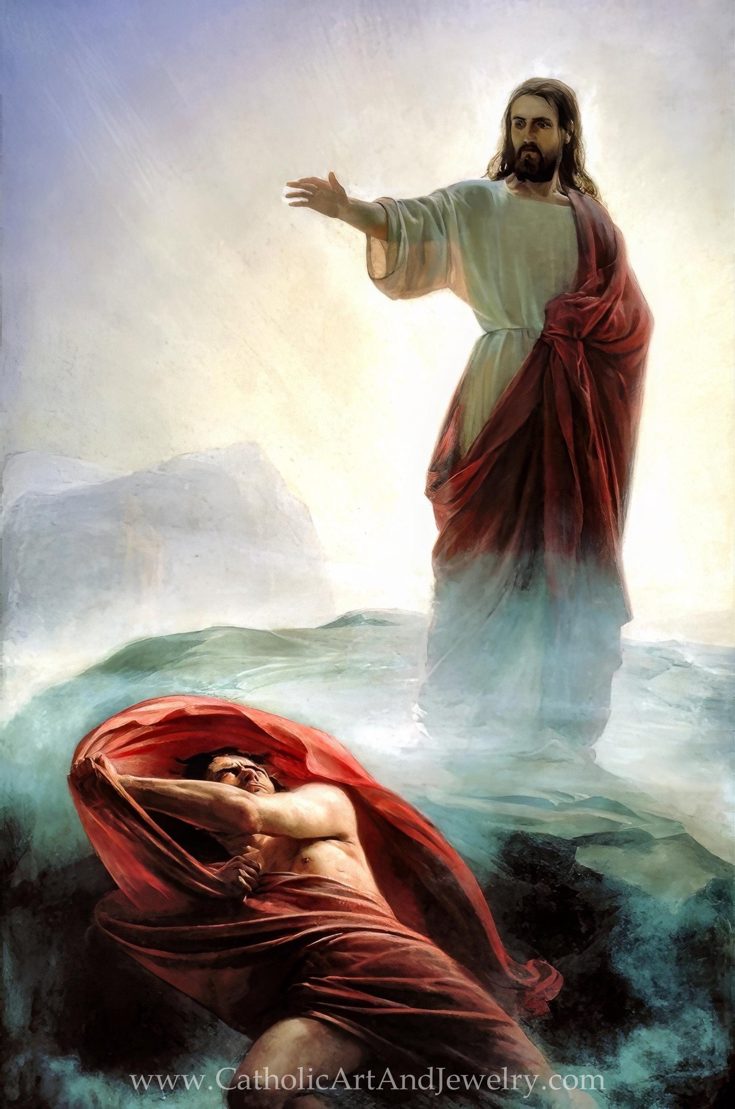 New! Jesus Casts Out Satan – Prayer Against Evil Spirits – Halloween Holy Card – pack of 10/100/1000