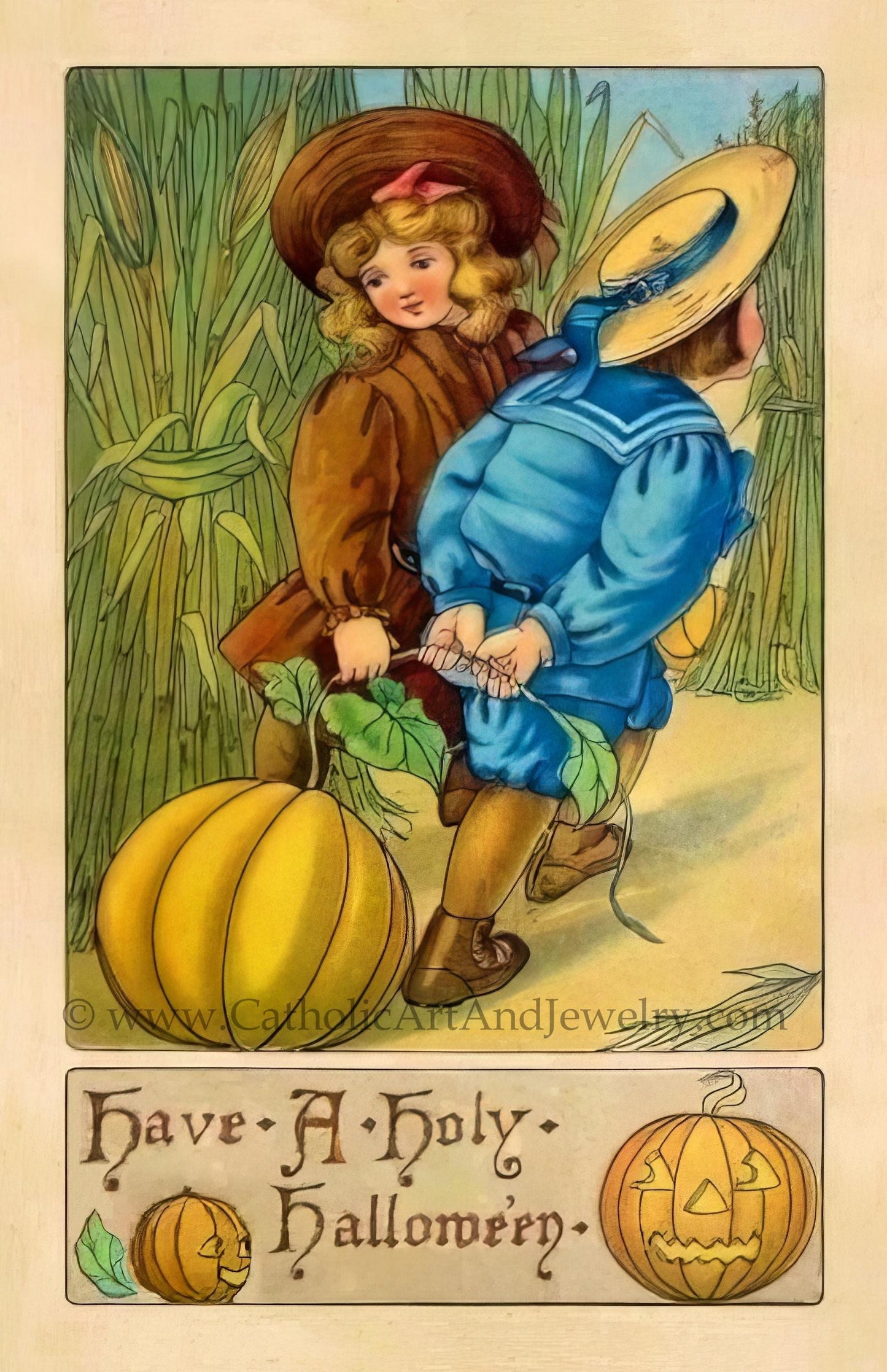 New! Have a Holy Halloween! – Vintage Holy Card – All Hallows' Eve – pack of 10/100/1000