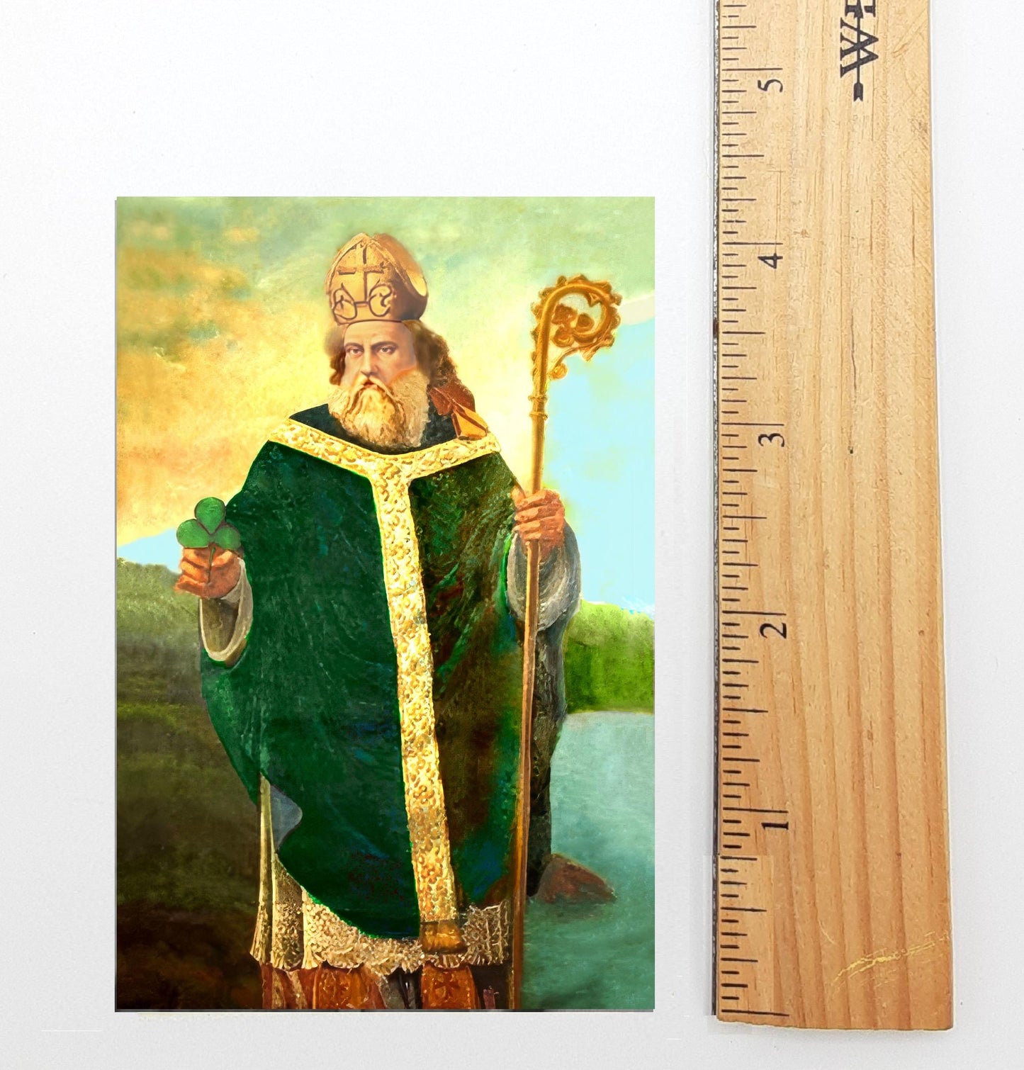 New! St. Patrick Holy Card – Based on a Vintage Holy Card – pack of 10/100/1000