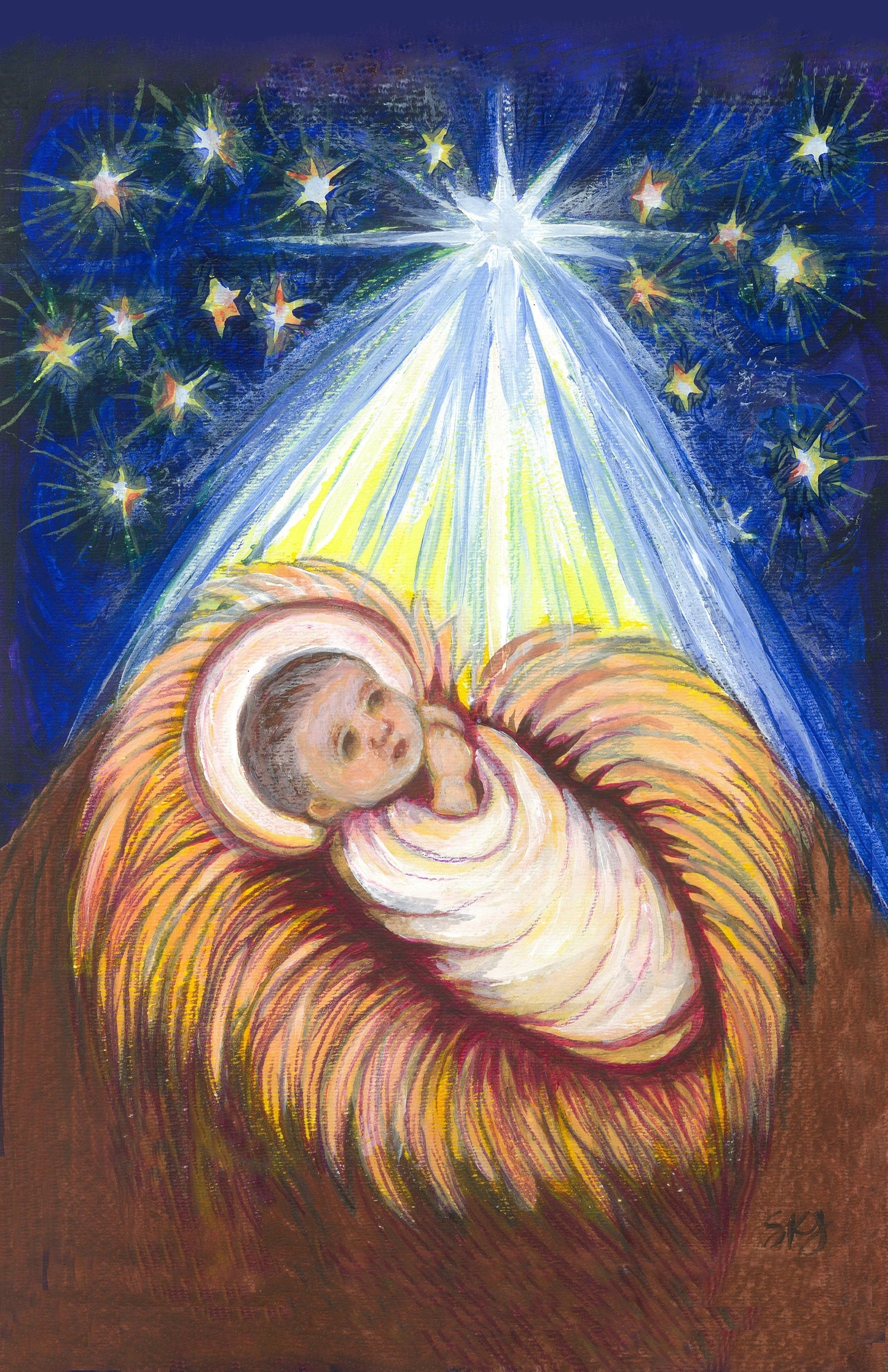 Baby Jesus Holy Cards – by Sue Kouma Johnson – pack of 10/100/10001000