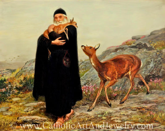 New! A Legend of Saint Patrick – Briton Rivière – Catholic Art Print – Archival Quality