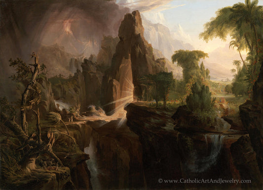 New! Expulsion from Eden – Thomas Cole – Beautiful Catholic Art – Archival Quality