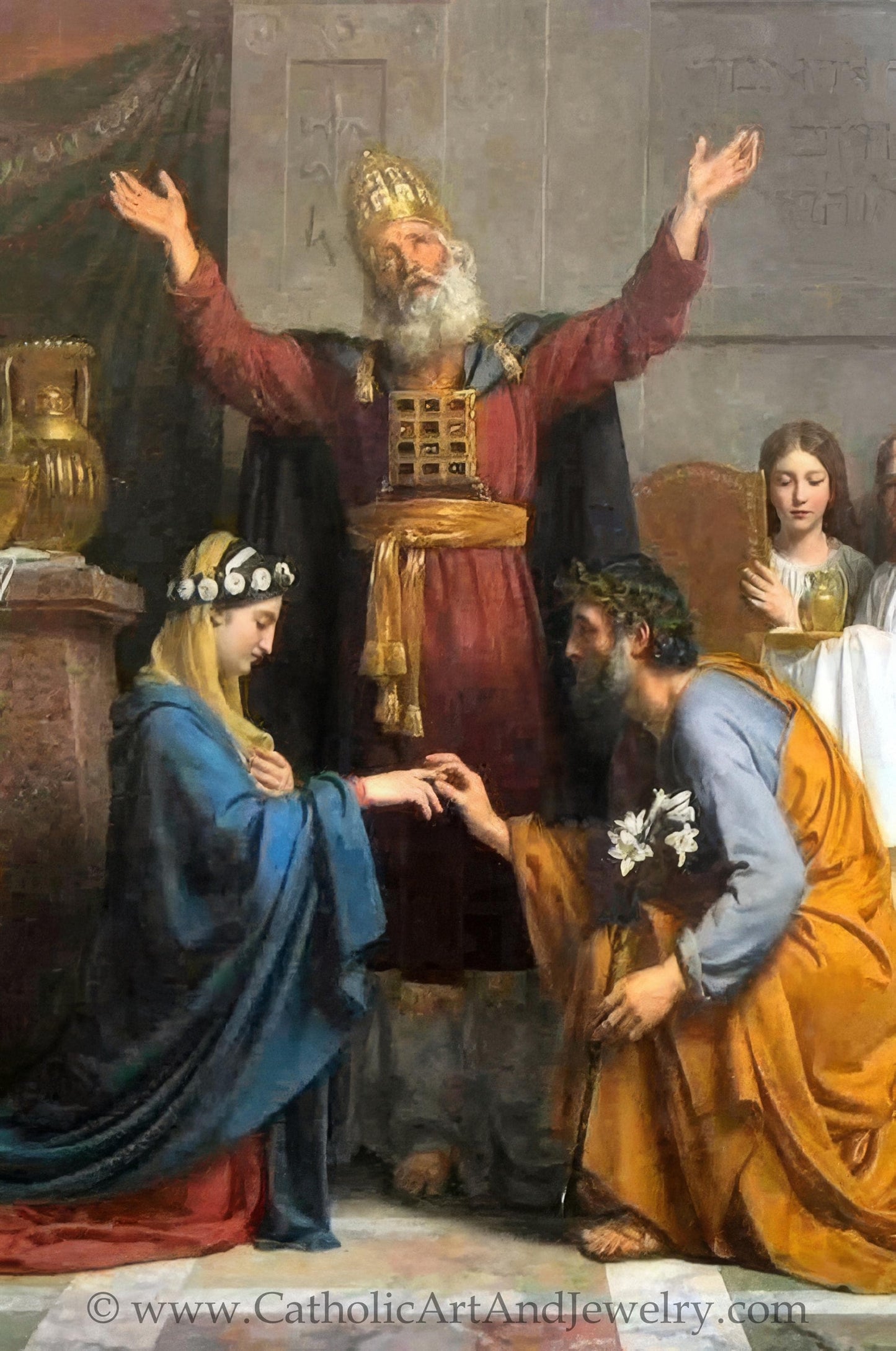 New! Wedding Holy Card – Alexandre-François Caminade – pack of 10/100/1000 – Prayer from the Catholic Wedding Mass