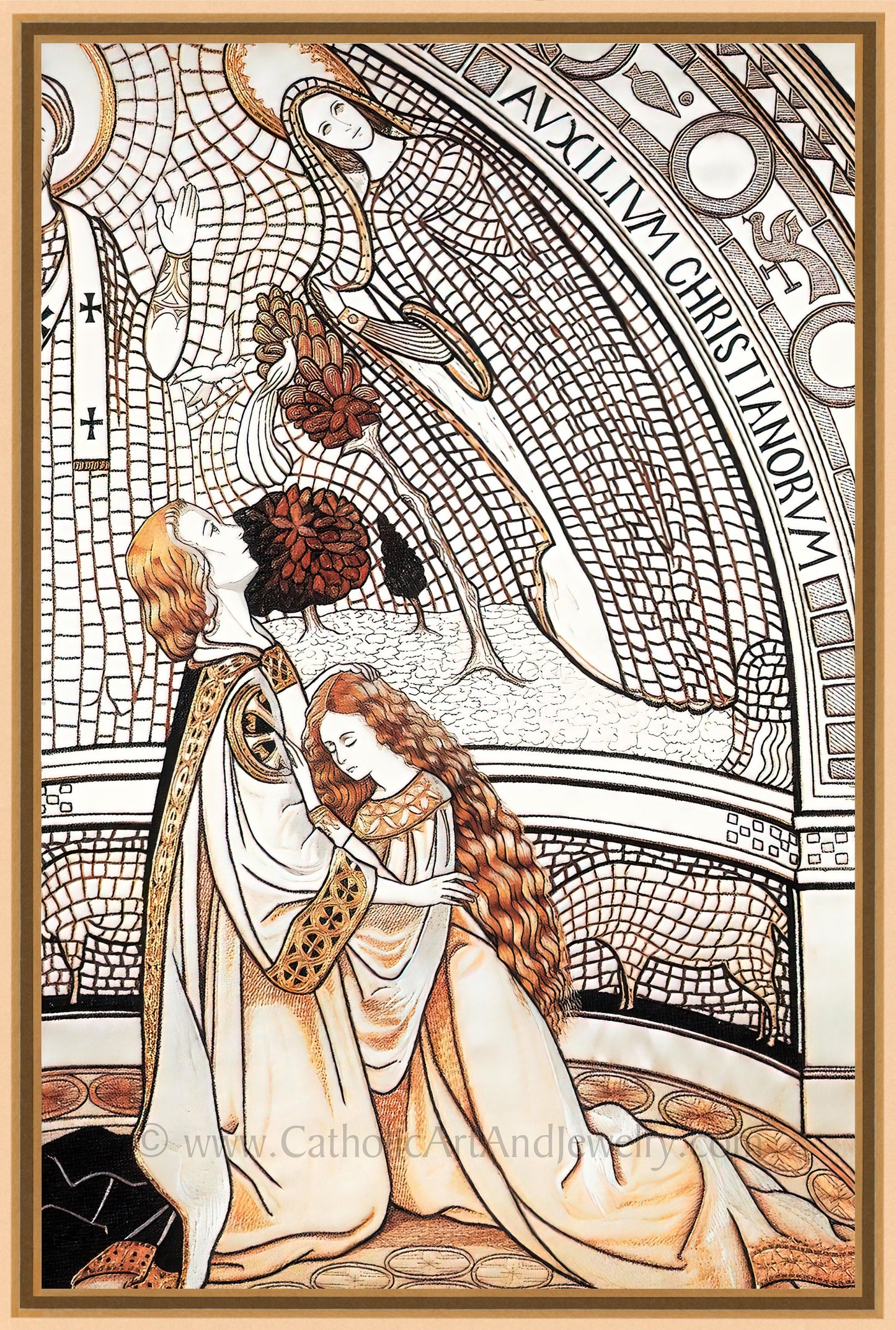 Loreto Embroideries – Lot of 8 or all 12 – Big Savings – Framed or Unframed – Vintage Catholic Art Prints – Archival Quality