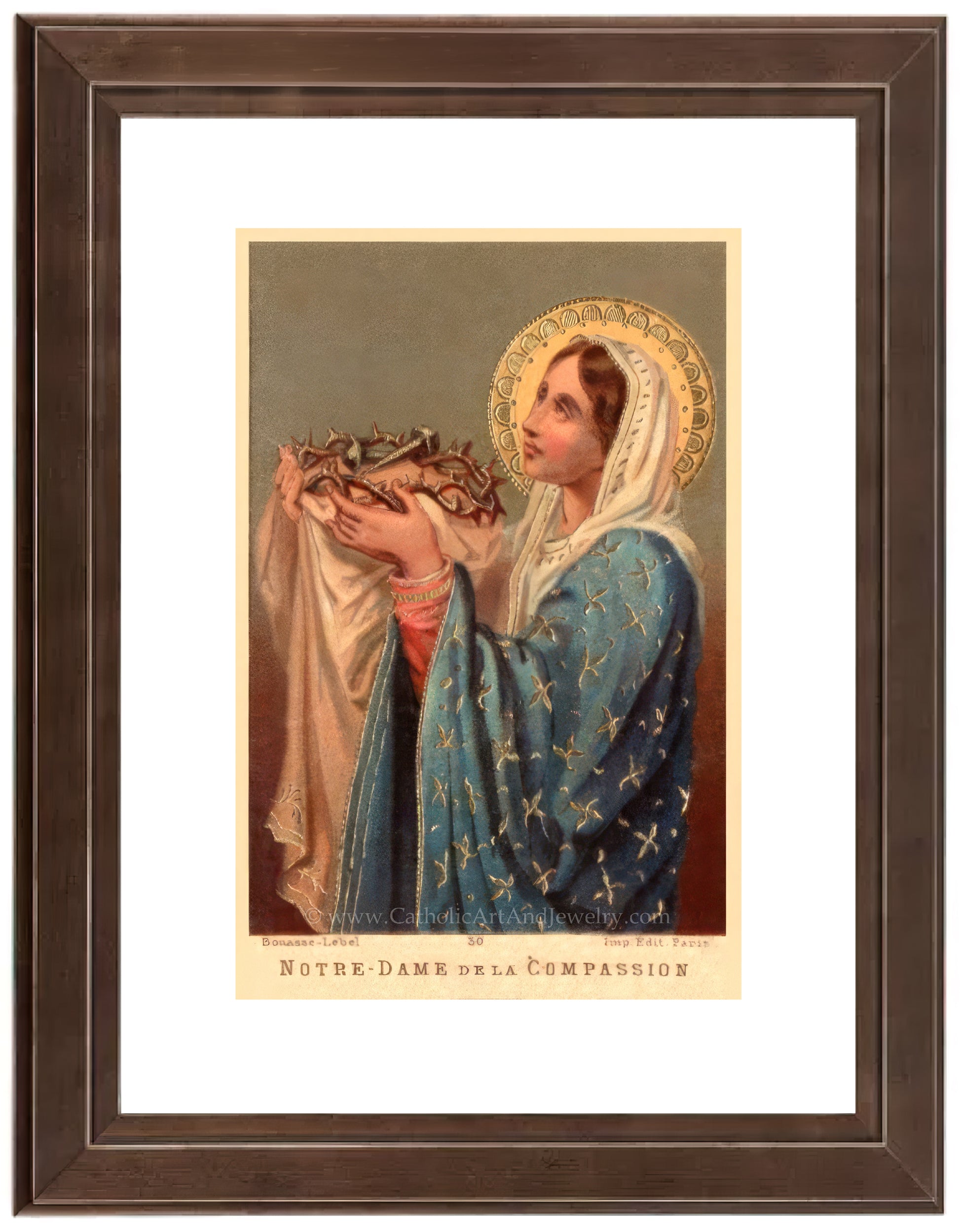 a painting of a woman holding a baby jesus