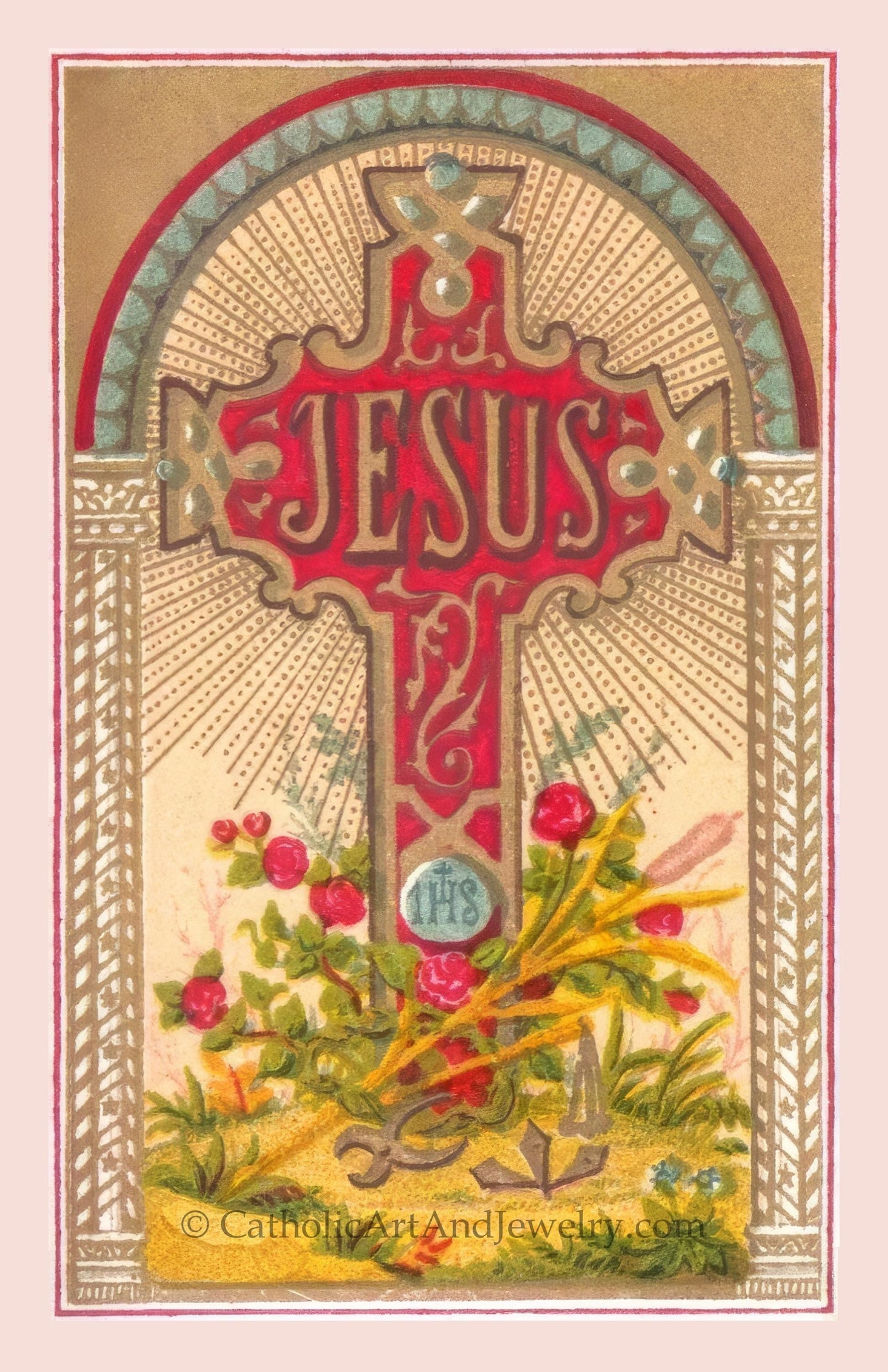 New! The Holy Name – Restored Vintage Holy Card – pack of 10/100/1000