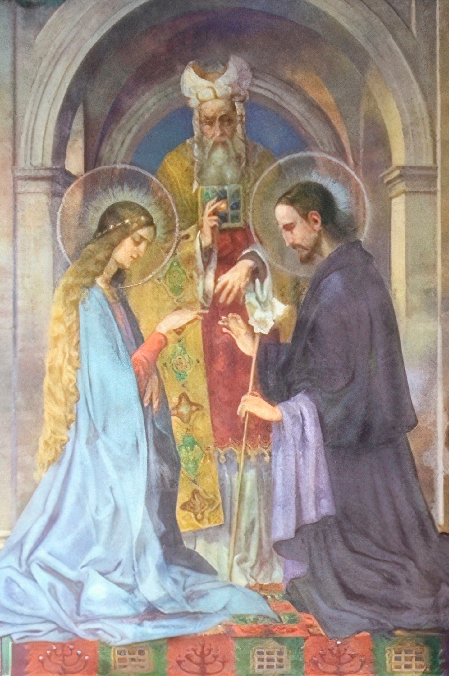 New! Holy Card – Wedding of Joseph and Mary by Wladyslaw Drapiewski – pack of 10/100/1000 – Wedding Invite Tuck-In