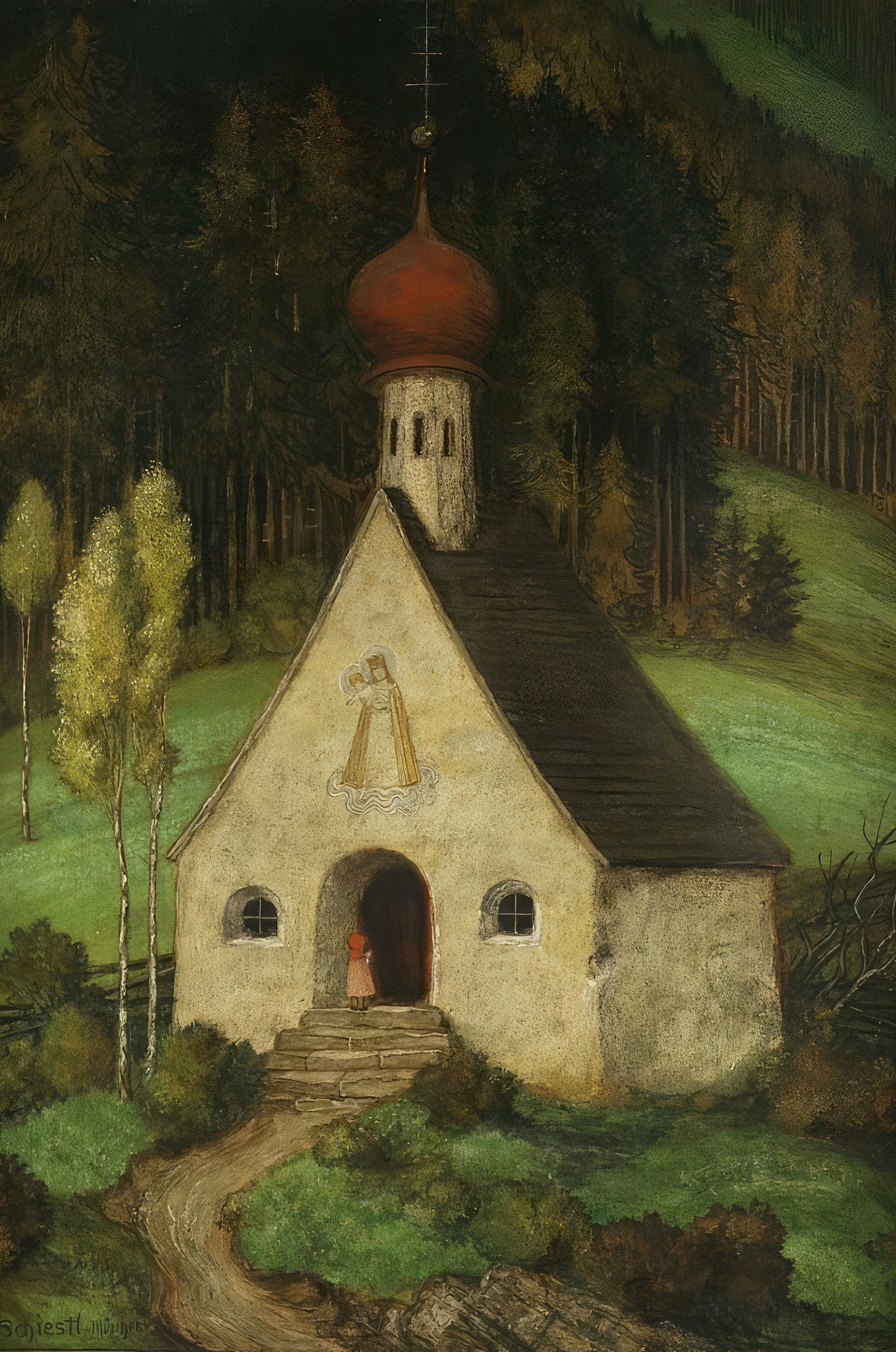 New! Prayer Before Mass – Prayer Entering Chruch – Child Entering the Chapel of Jesus and Mary – Vintage Holy Card – pack of 10/100/1000