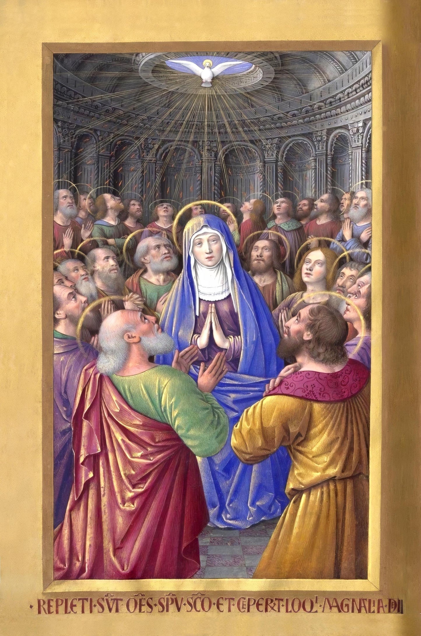 New! Pentecost – Prayer to the Holy Spirit – Vintage Holy Card – pack of 10/100/1000