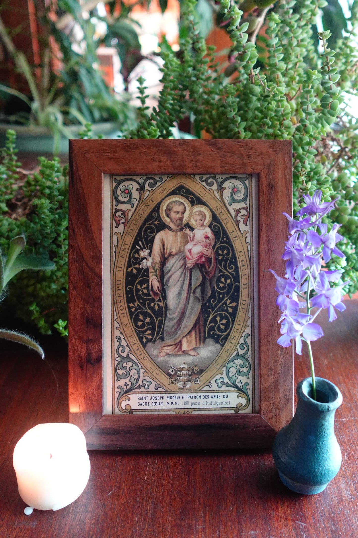 St Joseph of the Sacred Heart Framed Postcard