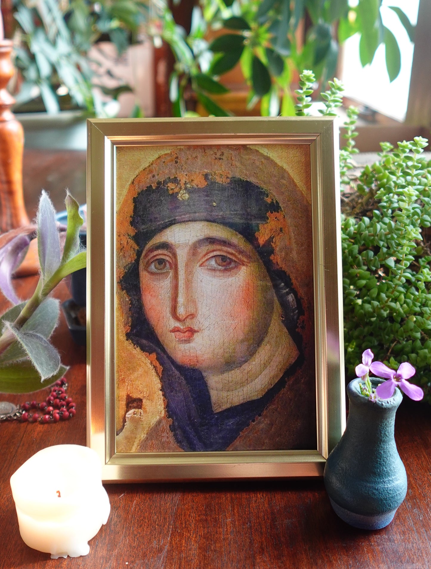 Oldest Icon of Mary in Rome Framed Postcard