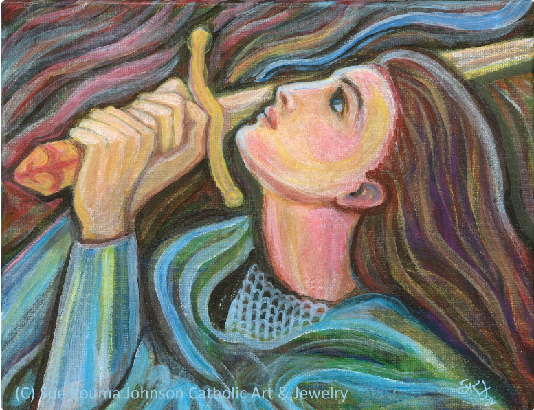 New! Joan of Arc Sticker – Sue Kouma Johnson – High Quality Vinyl