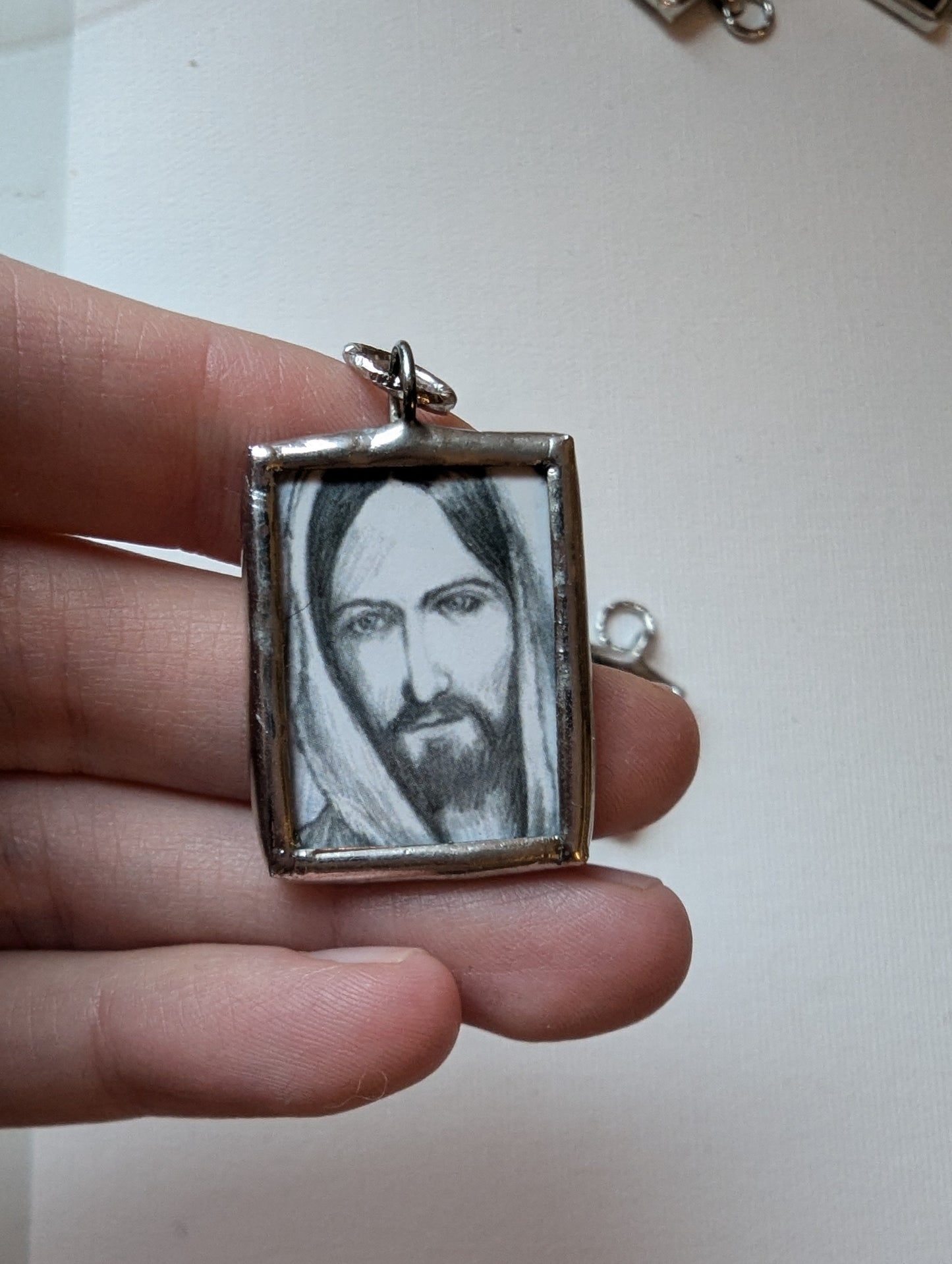 New! Jesus of Nazareth - by Sue Kouma Johnson - Handmade Medal
