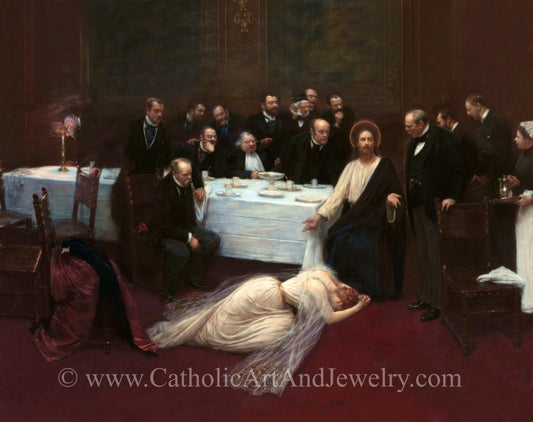 New! Mary Magdalene in the House of Simon the Pharisee – Jean Béraud – Catholic Gift – Beautiful Catholic Wall Art –  Archival Qualioty