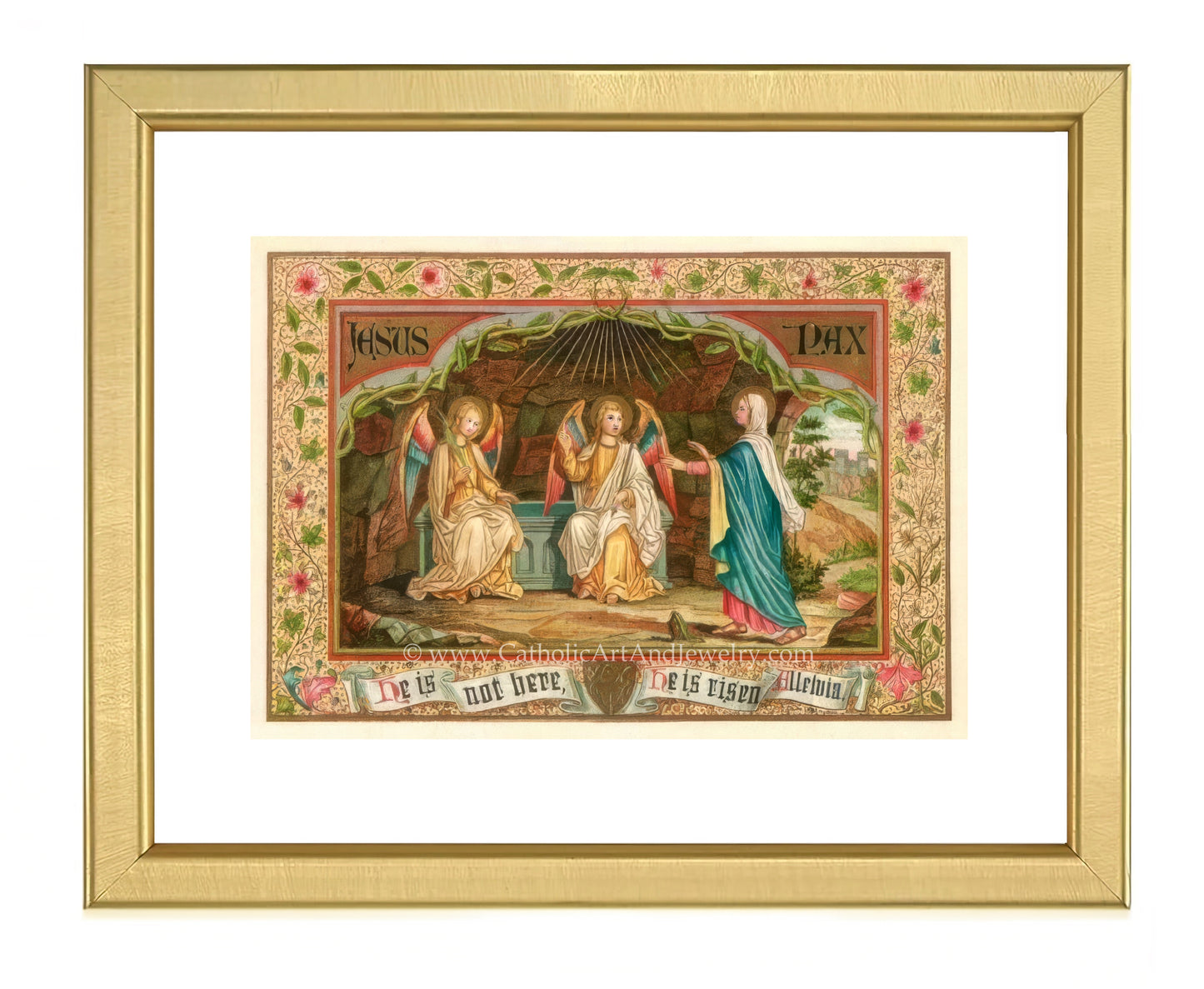 a painting of a group of people in a room