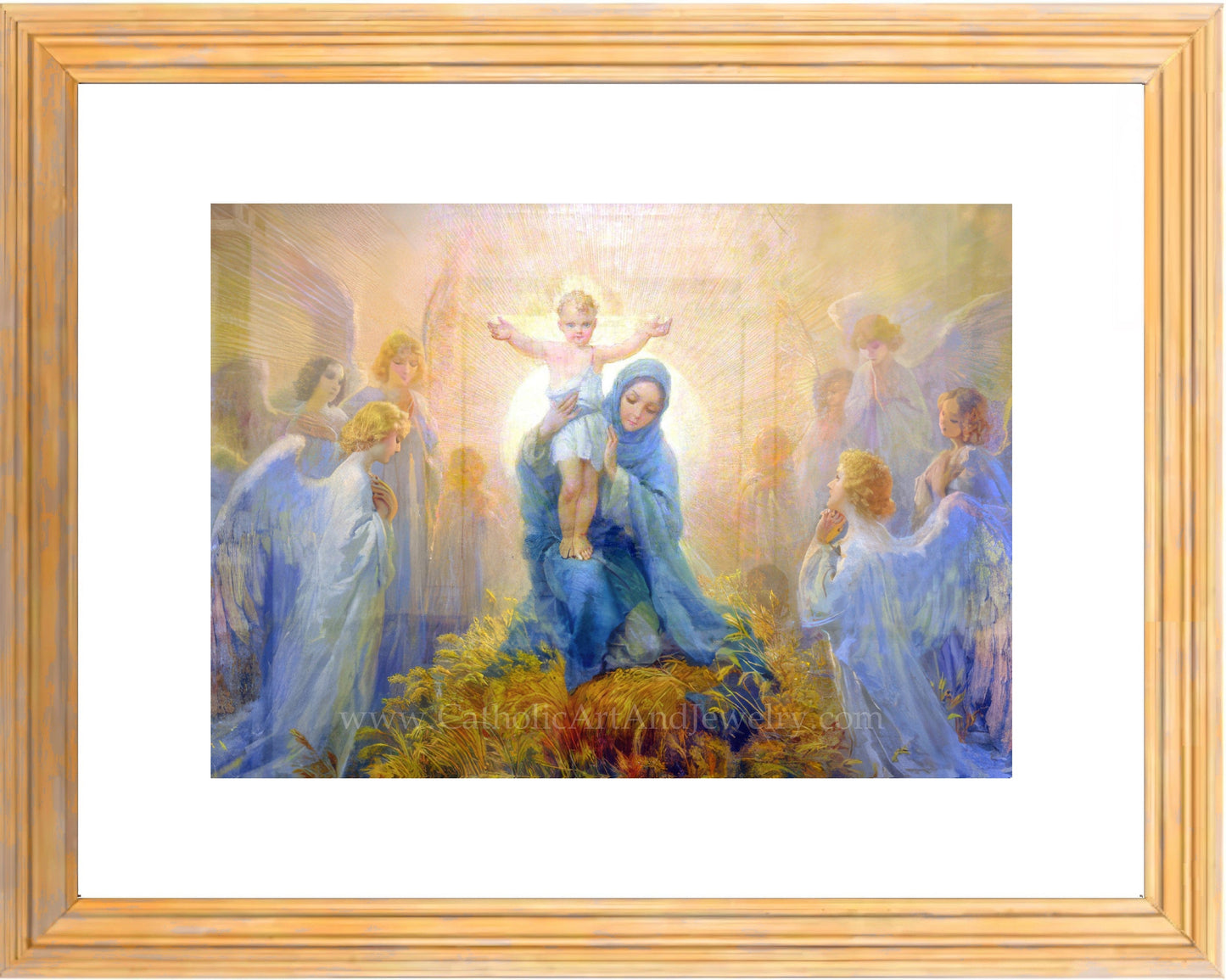 Adoration of the Angels – Cleto Luzzi – Catholic Art Print – Christmas – Unique Catholic Gift – Archival Quality - Catholic Art and Jewelry