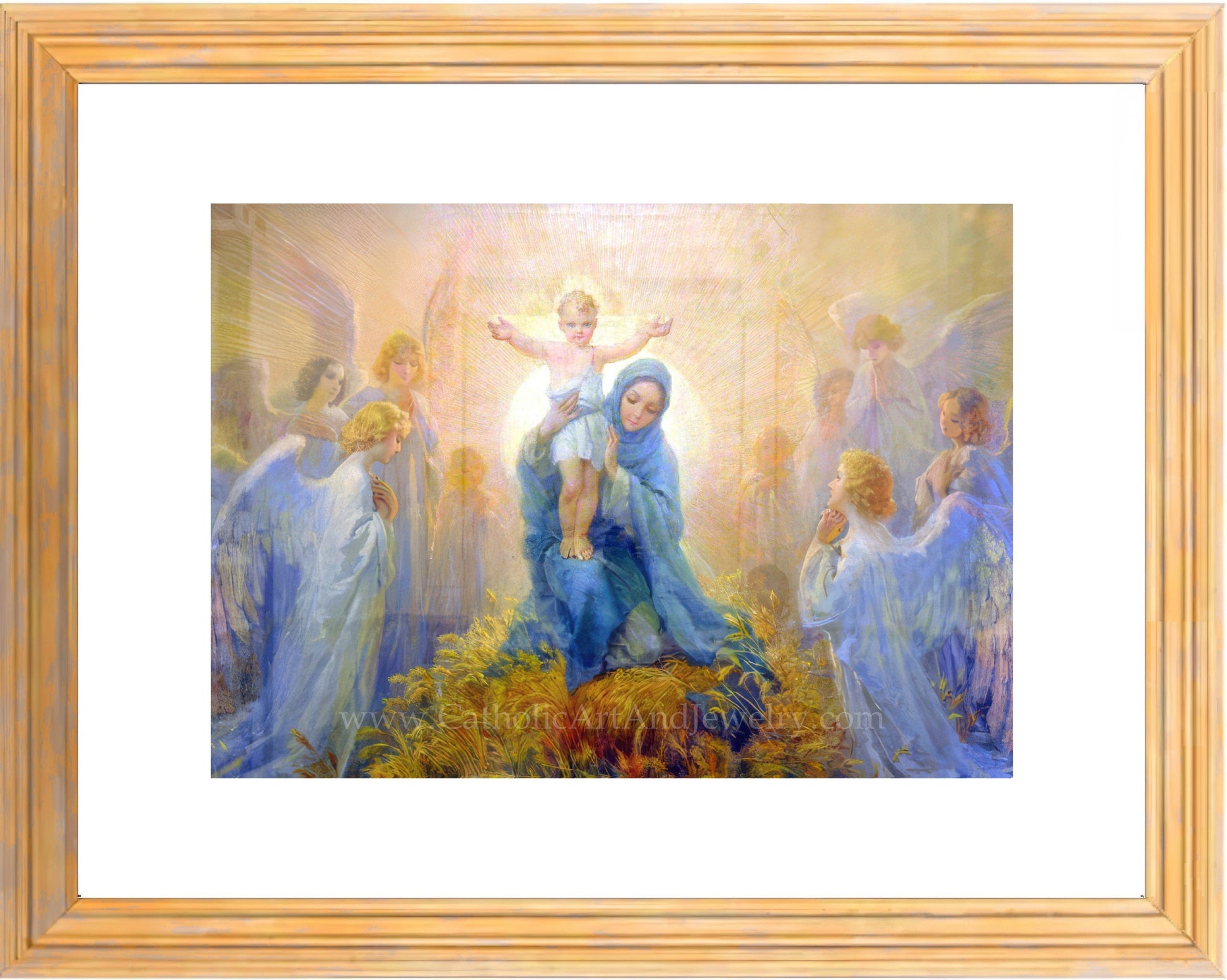Adoration of the Angels – Cleto Luzzi – Catholic Art Print – Christmas – Unique Catholic Gift – Archival Quality - Catholic Art and Jewelry