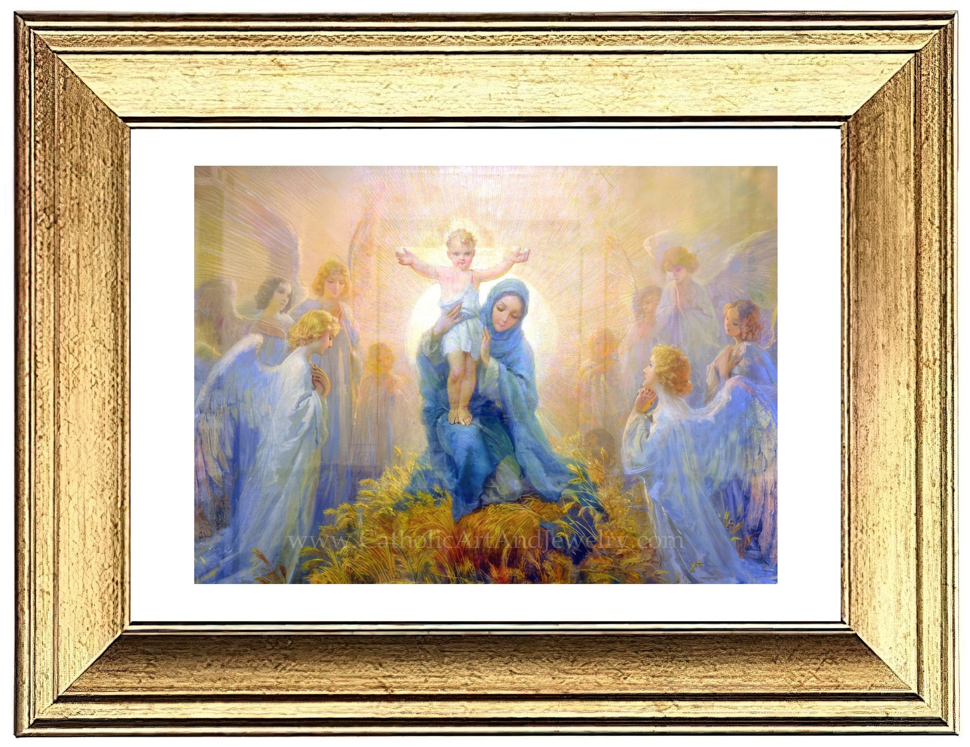 Adoration of the Angels – Cleto Luzzi – Catholic Art Print – Christmas – Unique Catholic Gift – Archival Quality - Catholic Art and Jewelry