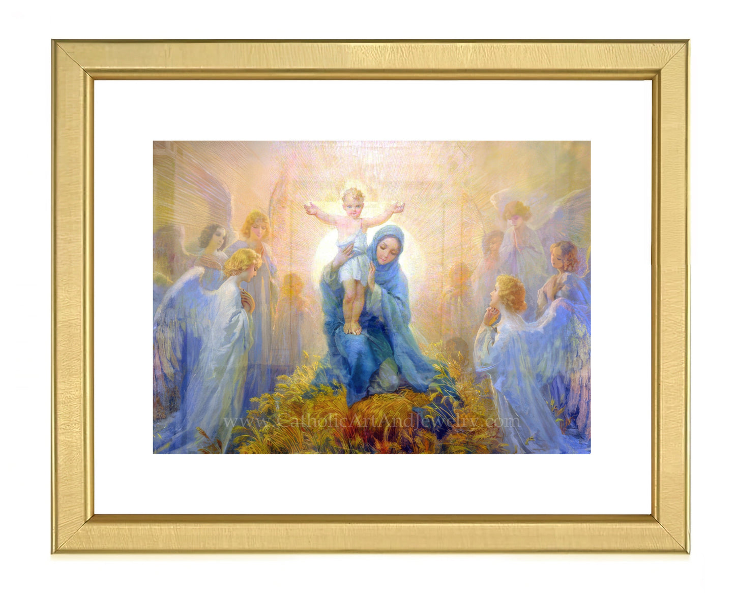 Adoration of the Angels – Cleto Luzzi – Catholic Art Print – Christmas – Unique Catholic Gift – Archival Quality - Catholic Art and Jewelry