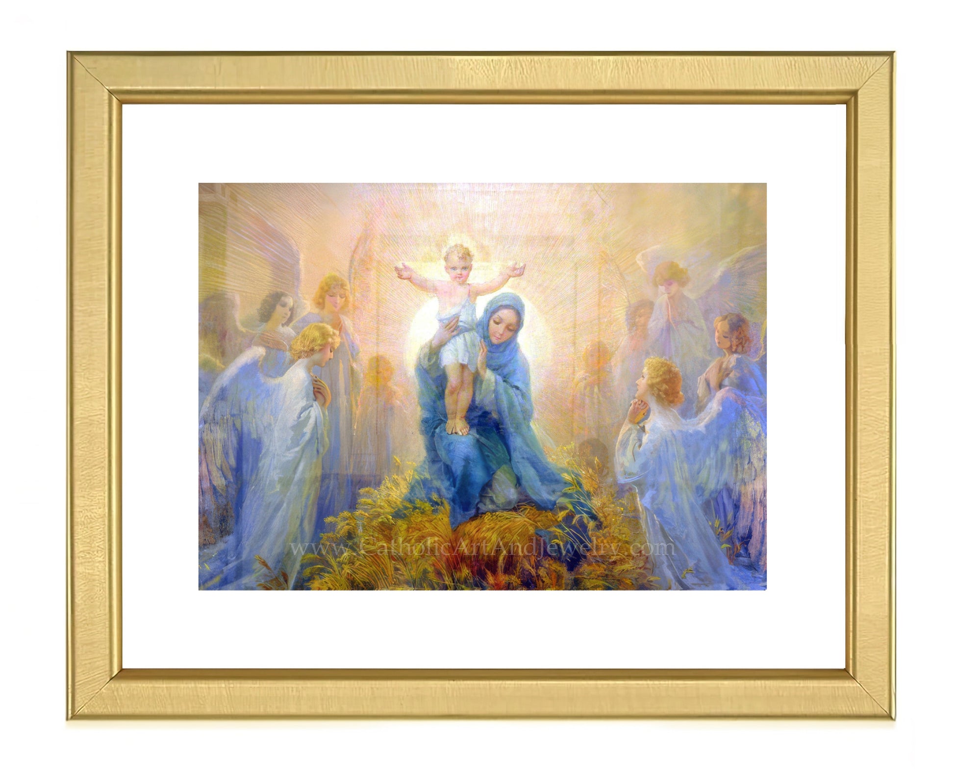 Adoration of the Angels – Cleto Luzzi – Catholic Art Print – Christmas – Unique Catholic Gift – Archival Quality - Catholic Art and Jewelry