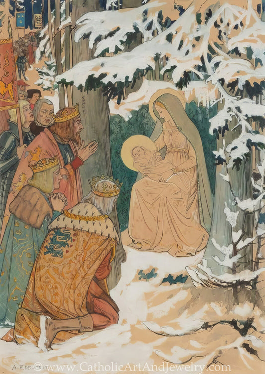 Adoration of the Magi – Albert Edelfelt – Beautiful Catholic Art – Archival Quality - Catholic Art and Jewelry