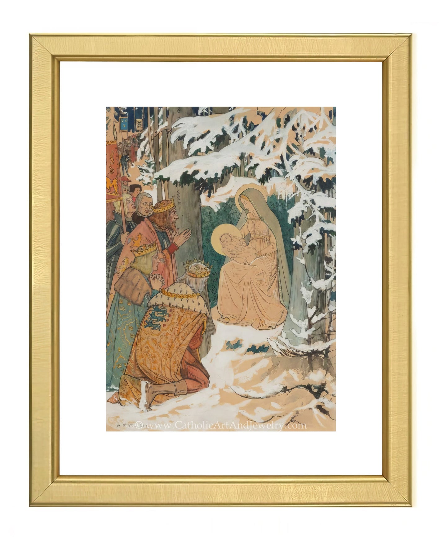 Adoration of the Magi – Albert Edelfelt – Beautiful Catholic Art – Archival Quality - Catholic Art and Jewelry