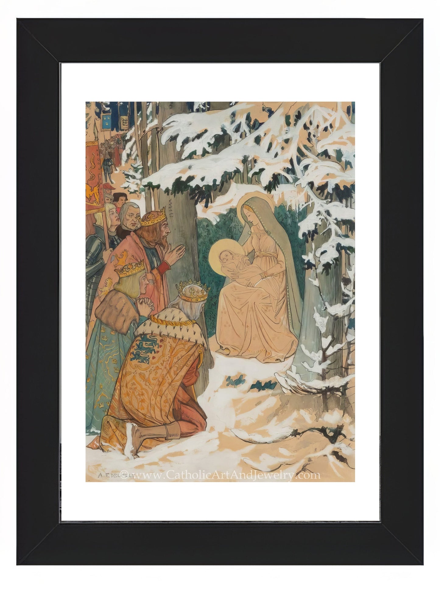 Adoration of the Magi – Albert Edelfelt – Beautiful Catholic Art – Archival Quality - Catholic Art and Jewelry