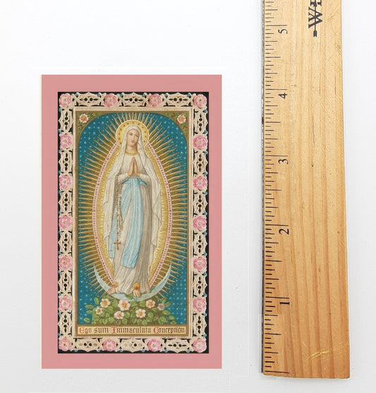 Immaculate Conception – Restored Vintage Holy Card – pack of 10/100/1000