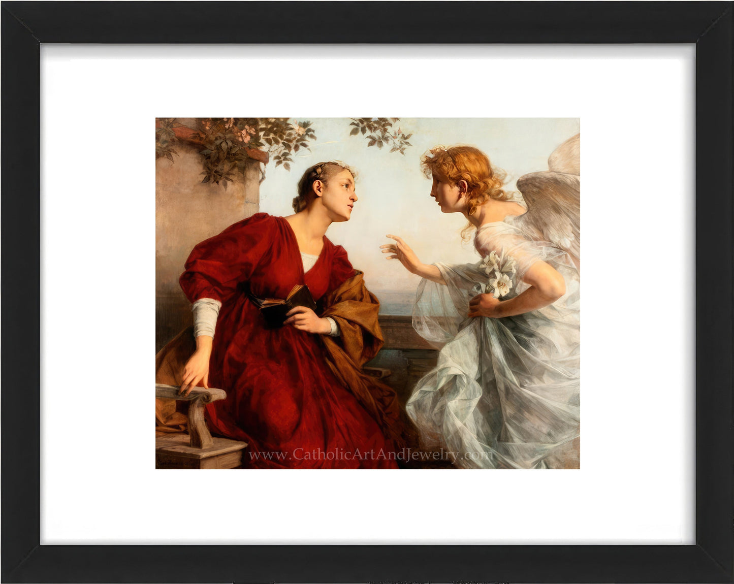 Ave Maria "The Annunciation" – Rudolf Bacher – 5 Sizes – Catholic Art Print - Catholic Art and Jewelry