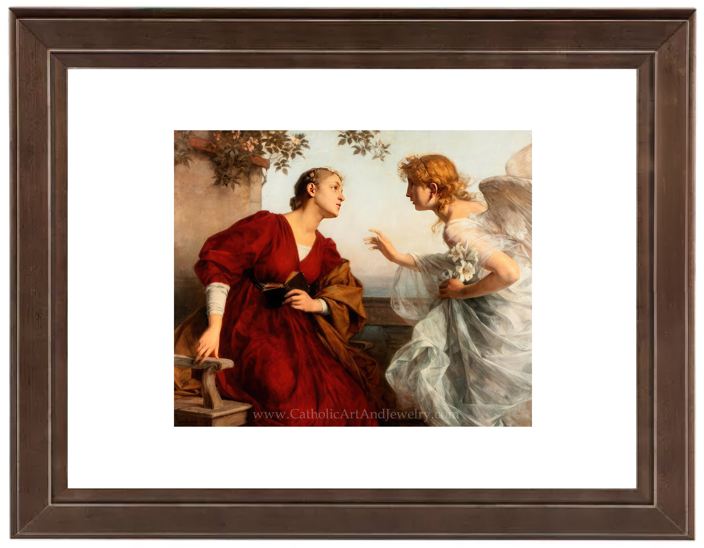 Ave Maria "The Annunciation" – Rudolf Bacher – 5 Sizes – Catholic Art Print - Catholic Art and Jewelry