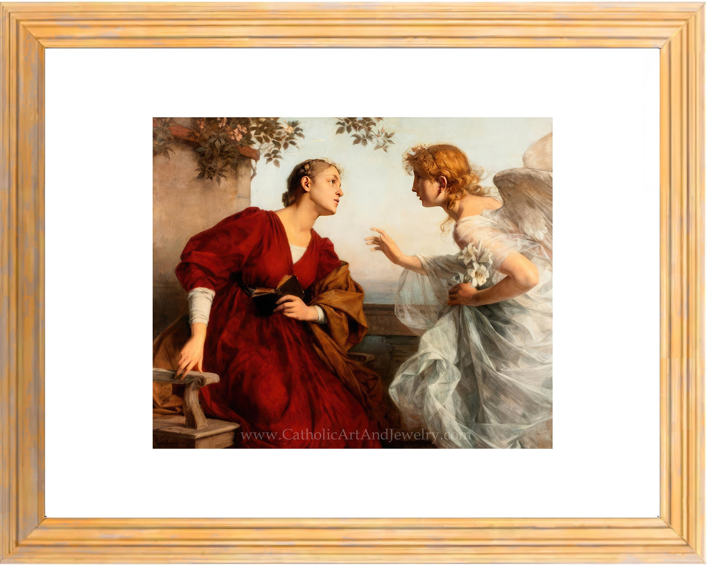 Ave Maria "The Annunciation" – Rudolf Bacher – 5 Sizes – Catholic Art Print - Catholic Art and Jewelry