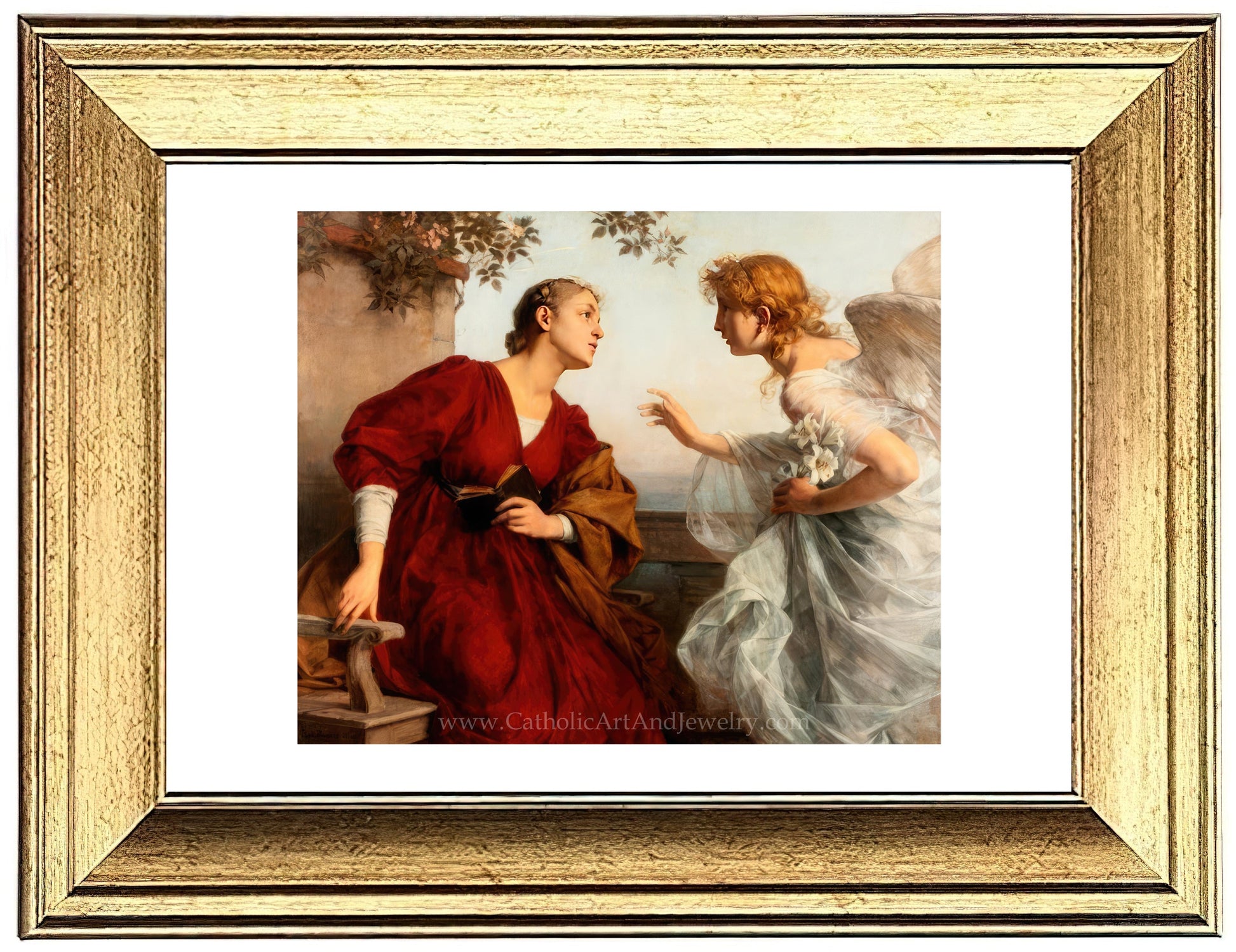 Ave Maria "The Annunciation" – Rudolf Bacher – 5 Sizes – Catholic Art Print - Catholic Art and Jewelry