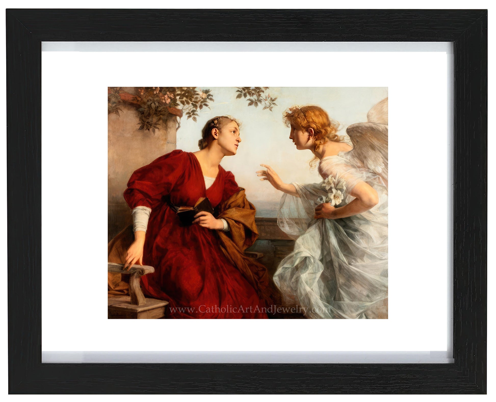 Ave Maria "The Annunciation" – Rudolf Bacher – 5 Sizes – Catholic Art Print - Catholic Art and Jewelry