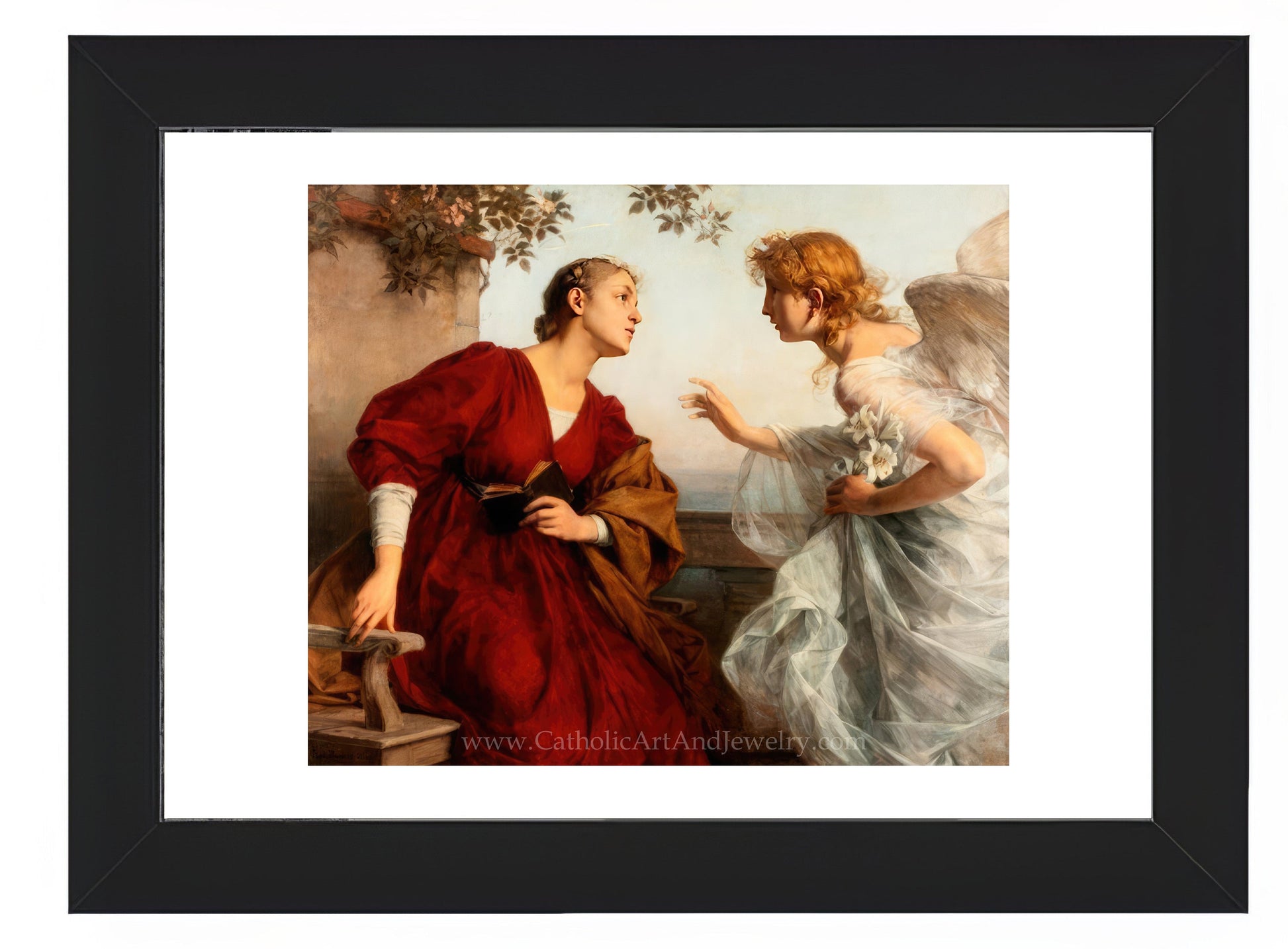 Ave Maria "The Annunciation" – Rudolf Bacher – 5 Sizes – Catholic Art Print - Catholic Art and Jewelry